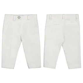 Abel & Lula Baby Cotton Dress Pants_White 5226-18