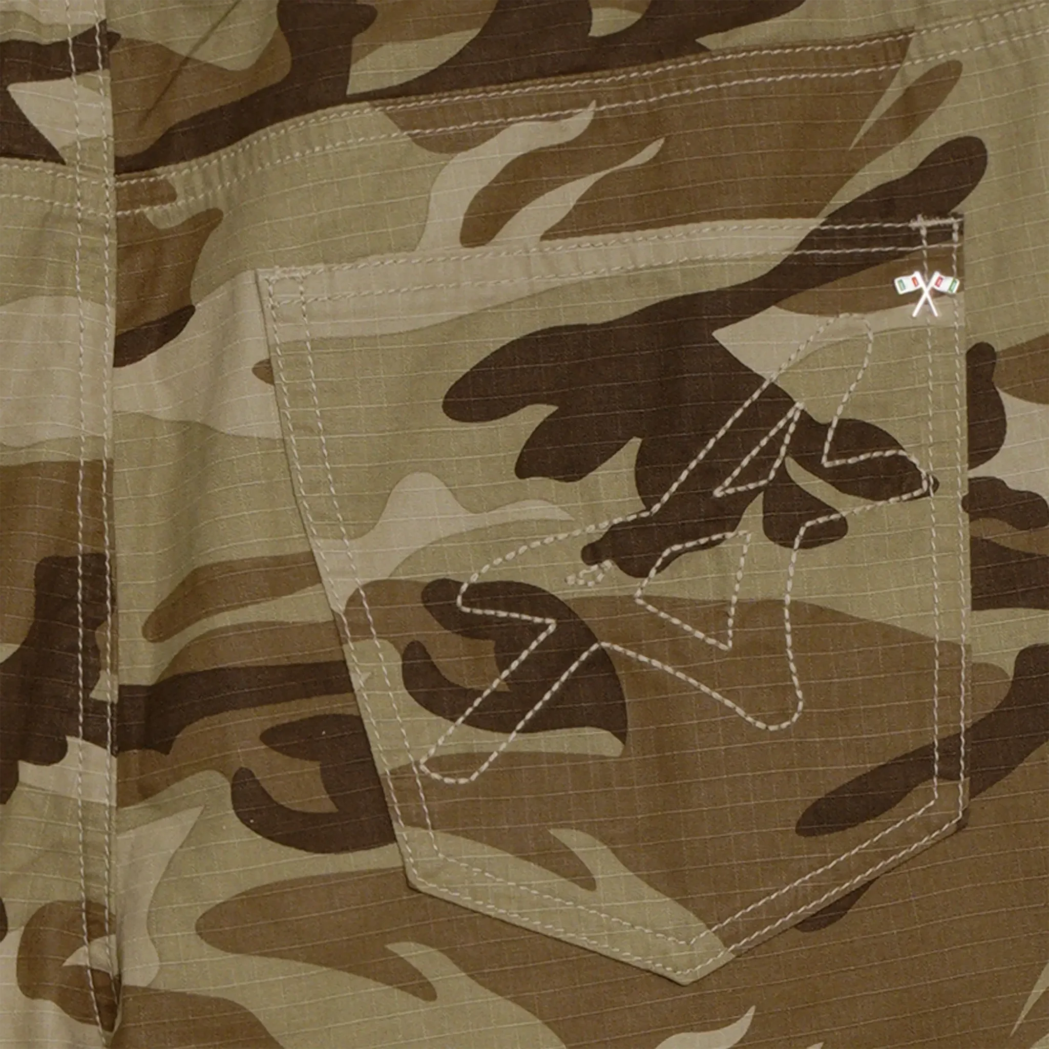 Amicci Baggio Flare Cargo Pants Camo