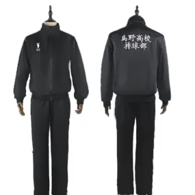 Anime Haikyuu Coat Pants High School Volleyball Club Cara Suno Sports Jersey Cosplay Costume