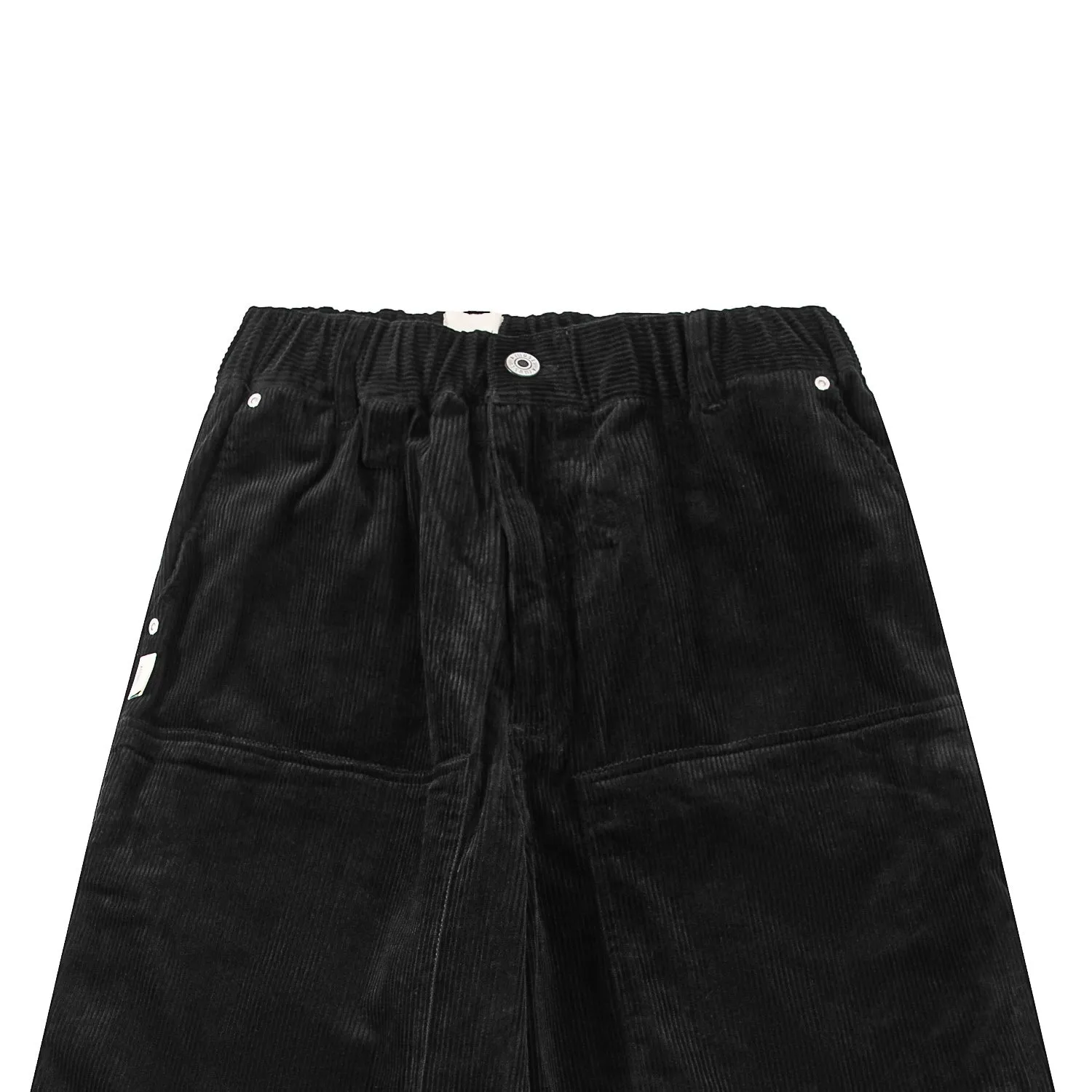 A[S]USL DOUBLE KNEE CORDUROY PAINTER PANTS-BLACK