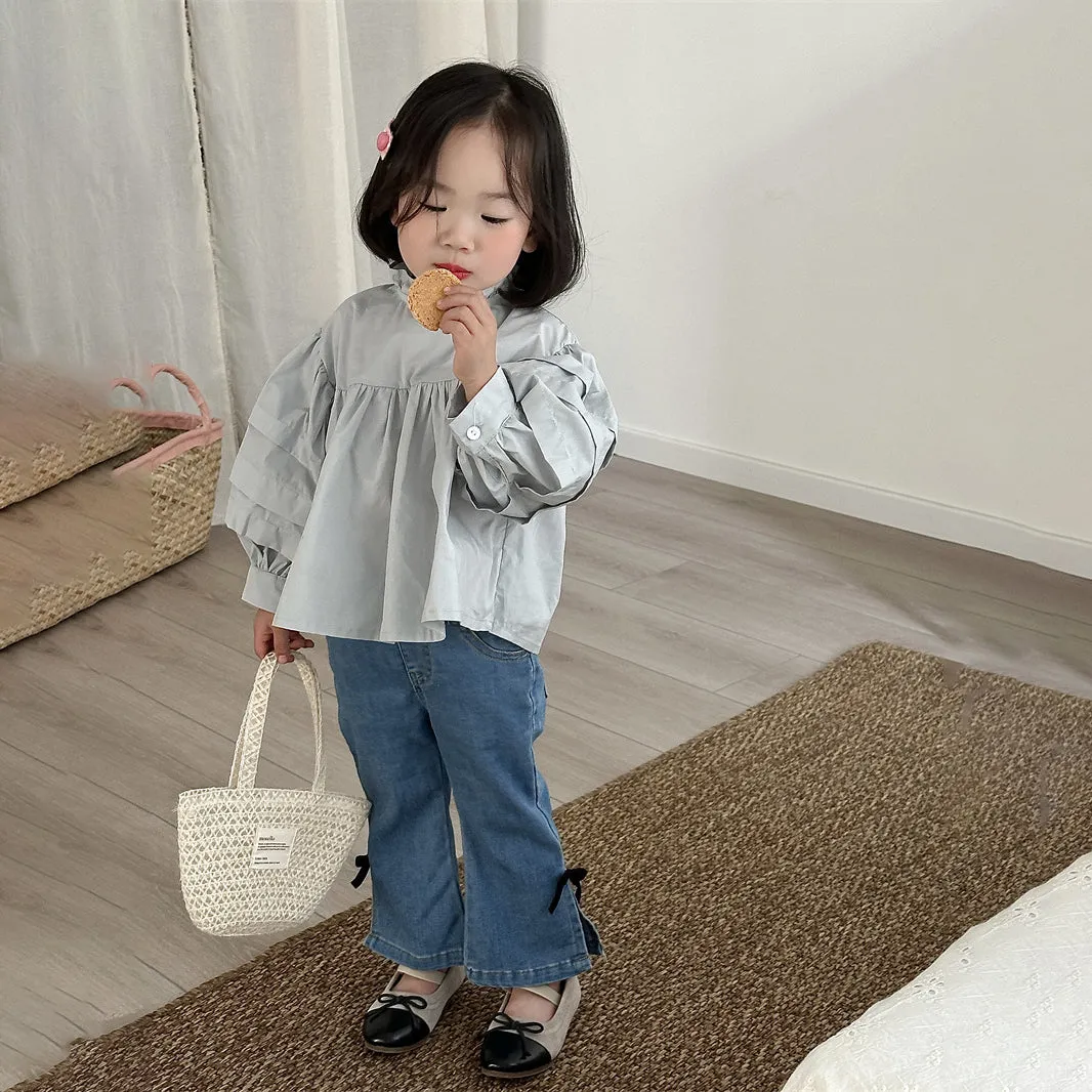 Baby Kid Girls Solid Color Pants Jeans Wholesale 240301121