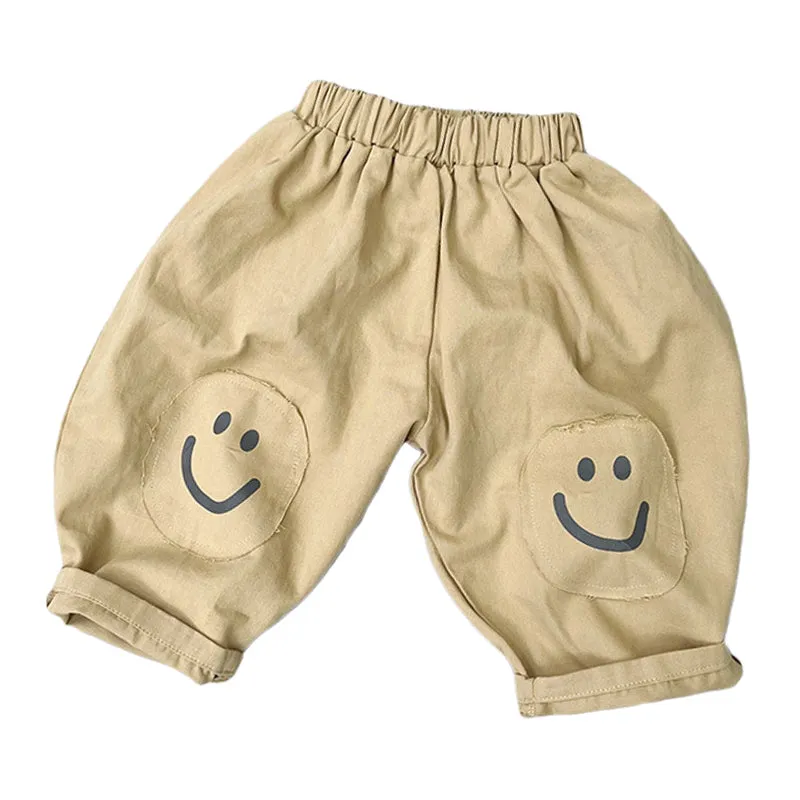 Baby Kid Unisex Solid Color Expression Pants