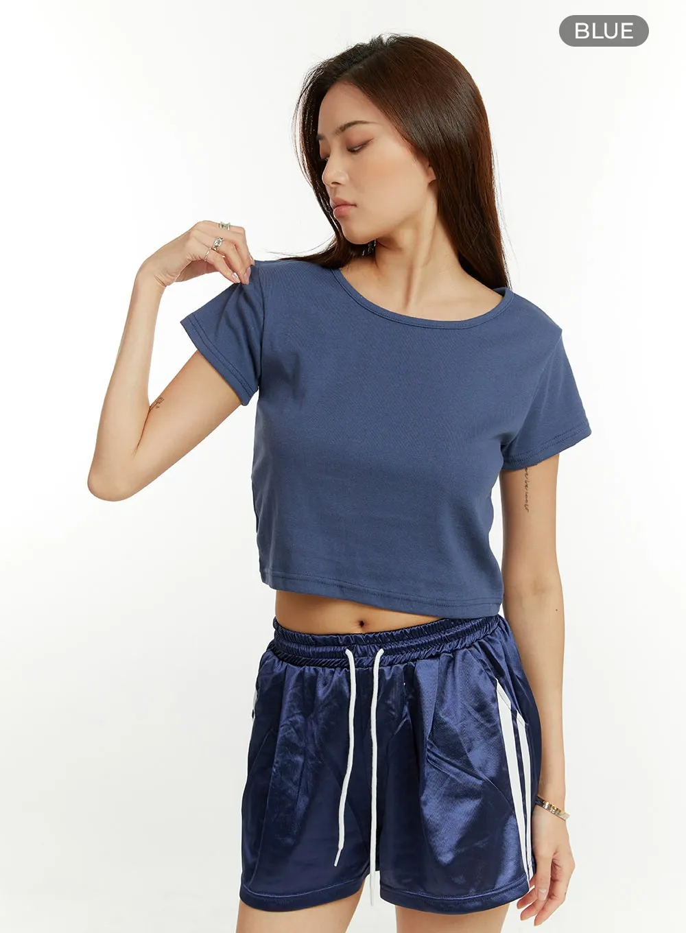 Basic Cotton Crop Tee CU421