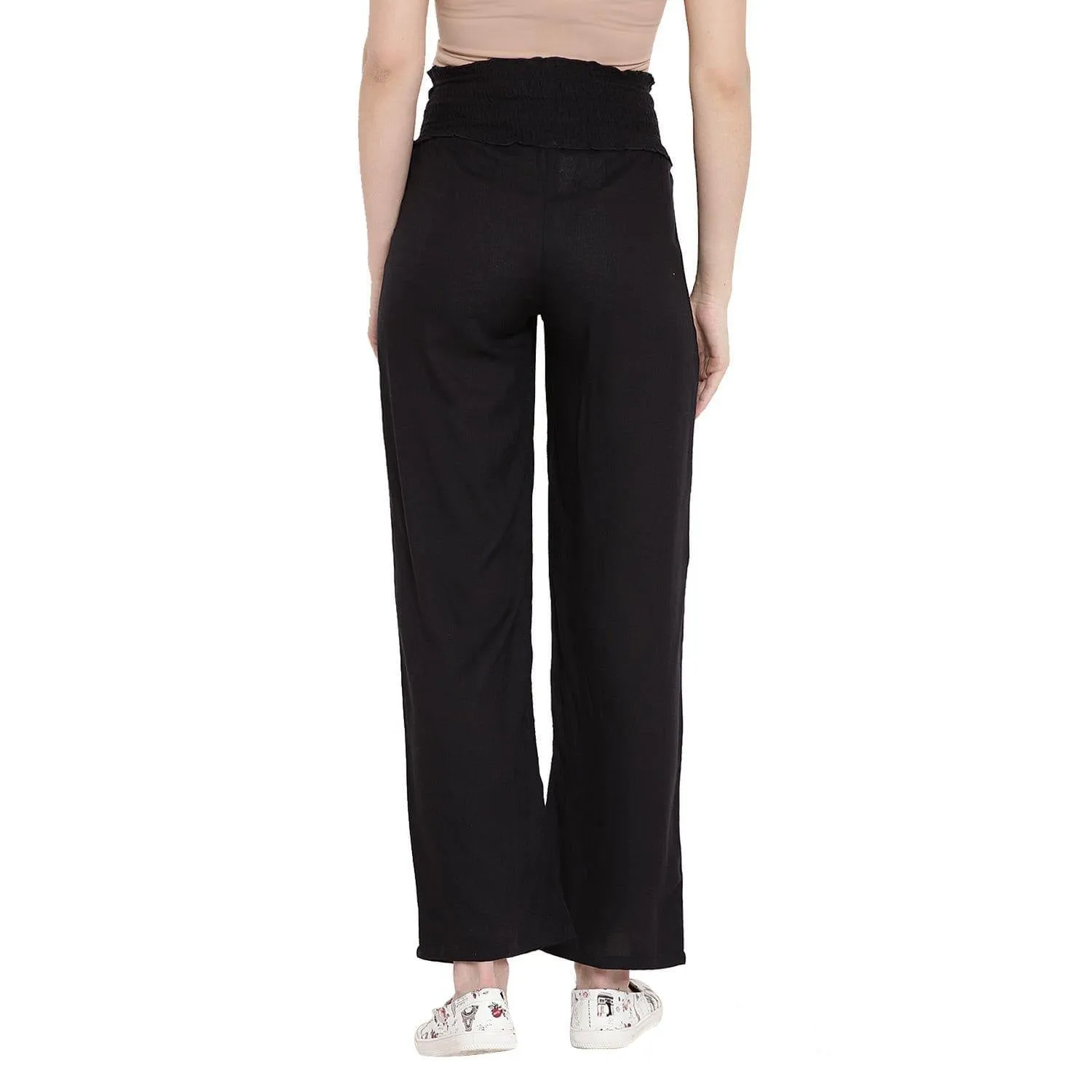 Black Maternity and Nursing Loungewear Pants