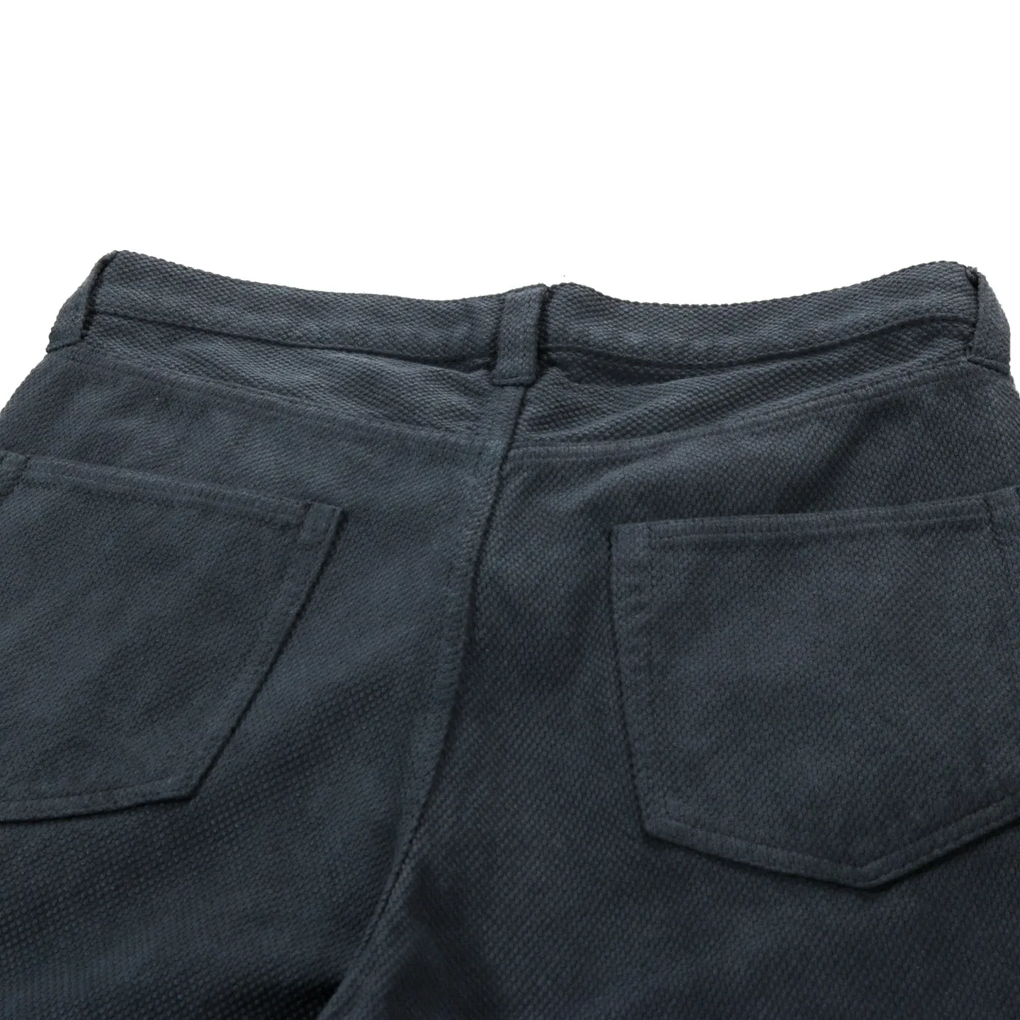 BLUE BLUE JAPAN FINE 'SASHIKO' BAGGY PANTS GREY