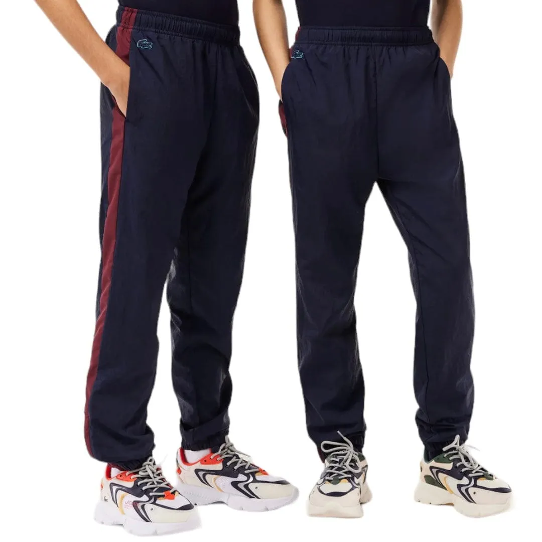 Boys Lacoste Colorblock Sweatpants (Navy Blue) XJ2154-51