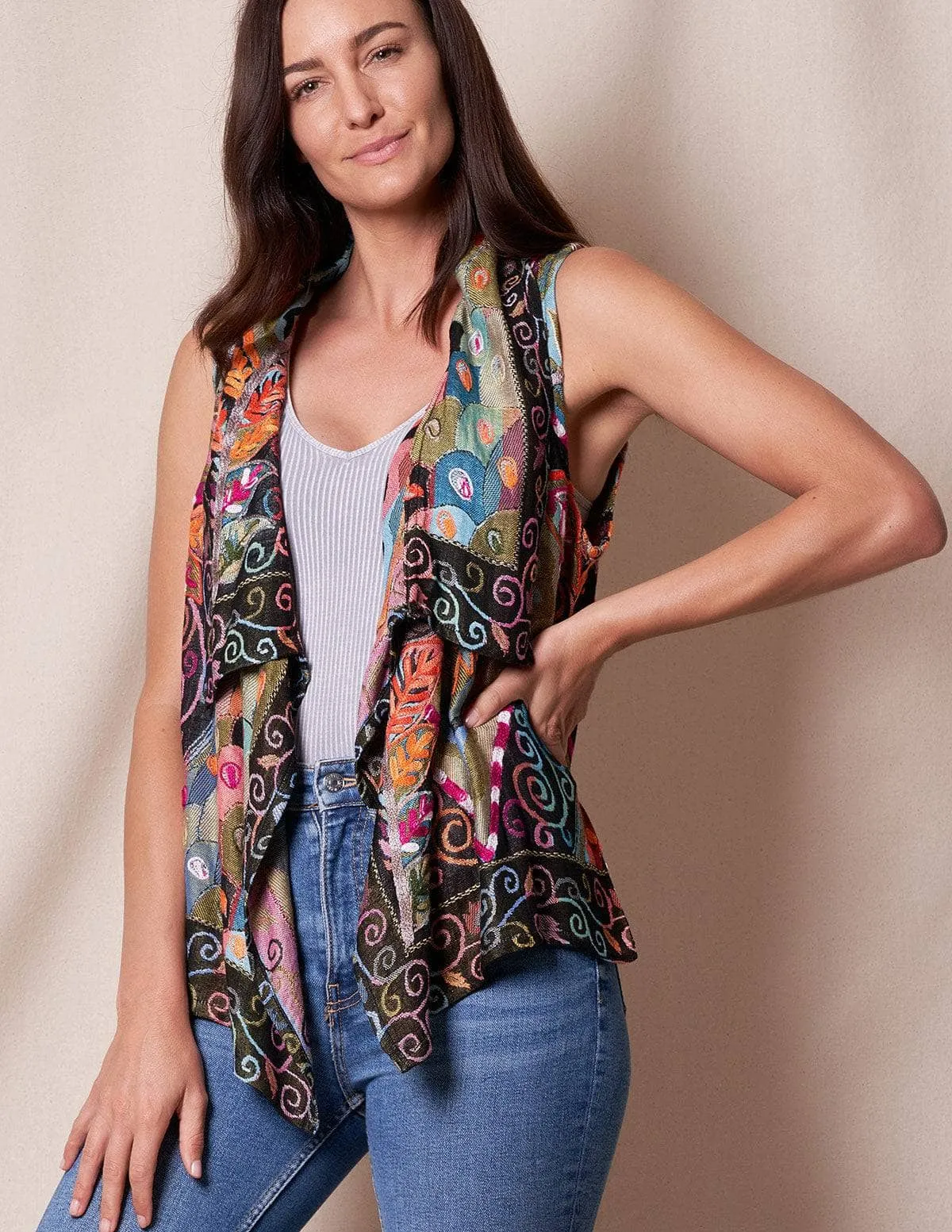 Brinda Embroidered Vest