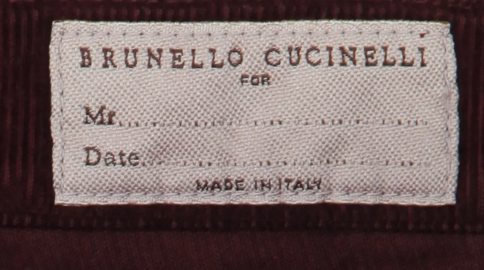 Brunello Cucinelli Burgundy Red Pants