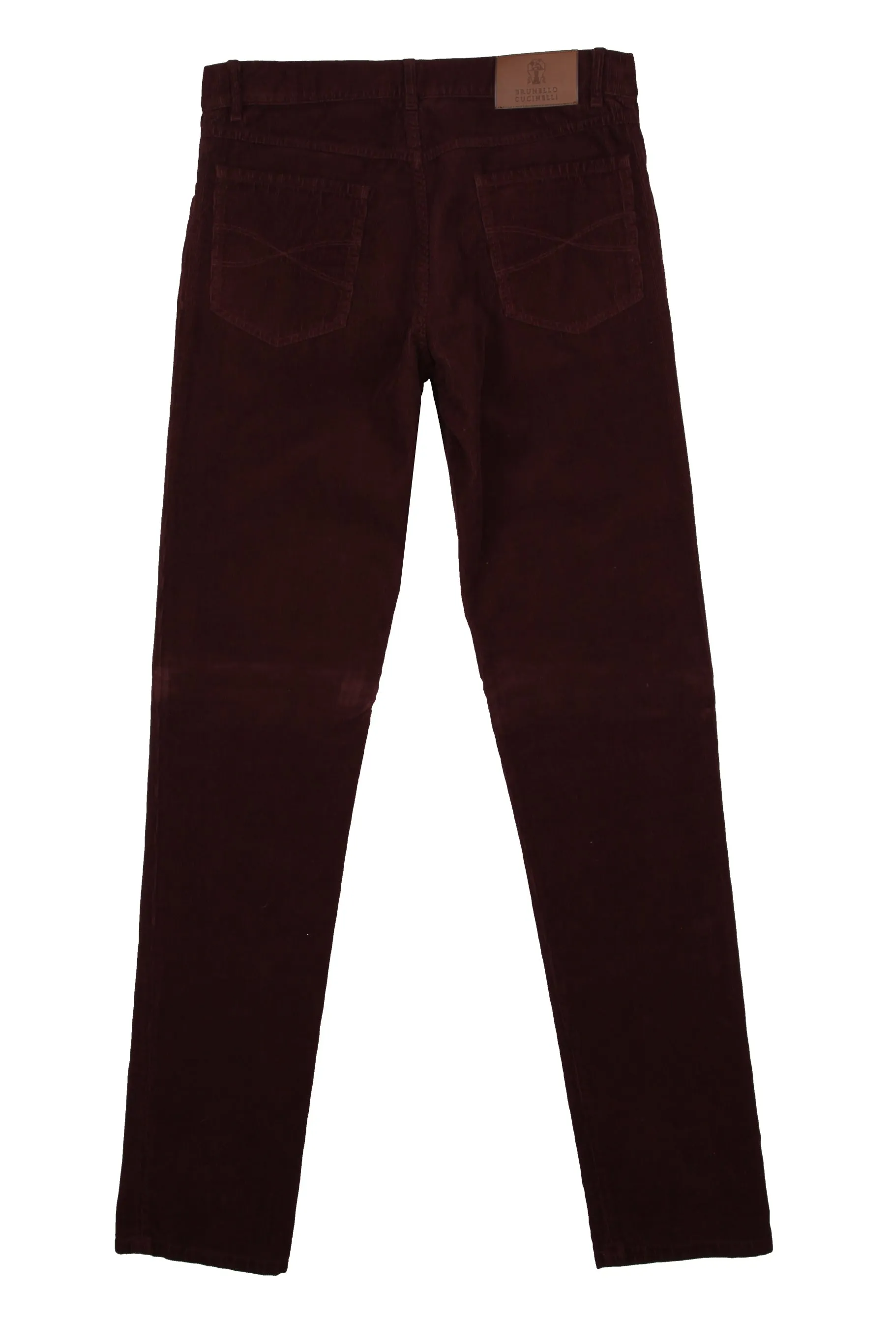 Brunello Cucinelli Burgundy Red Pants