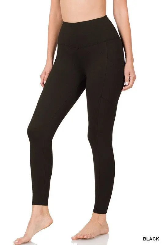 Brushed Microfiber Full Length Leggings