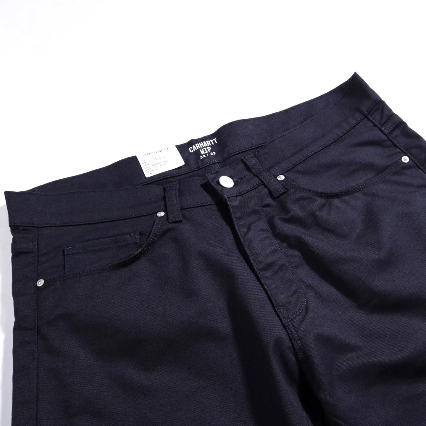 CARHARTT WIP VICIOUS PANT 'LAMAR' STRETCH TWILL DARK NAVY