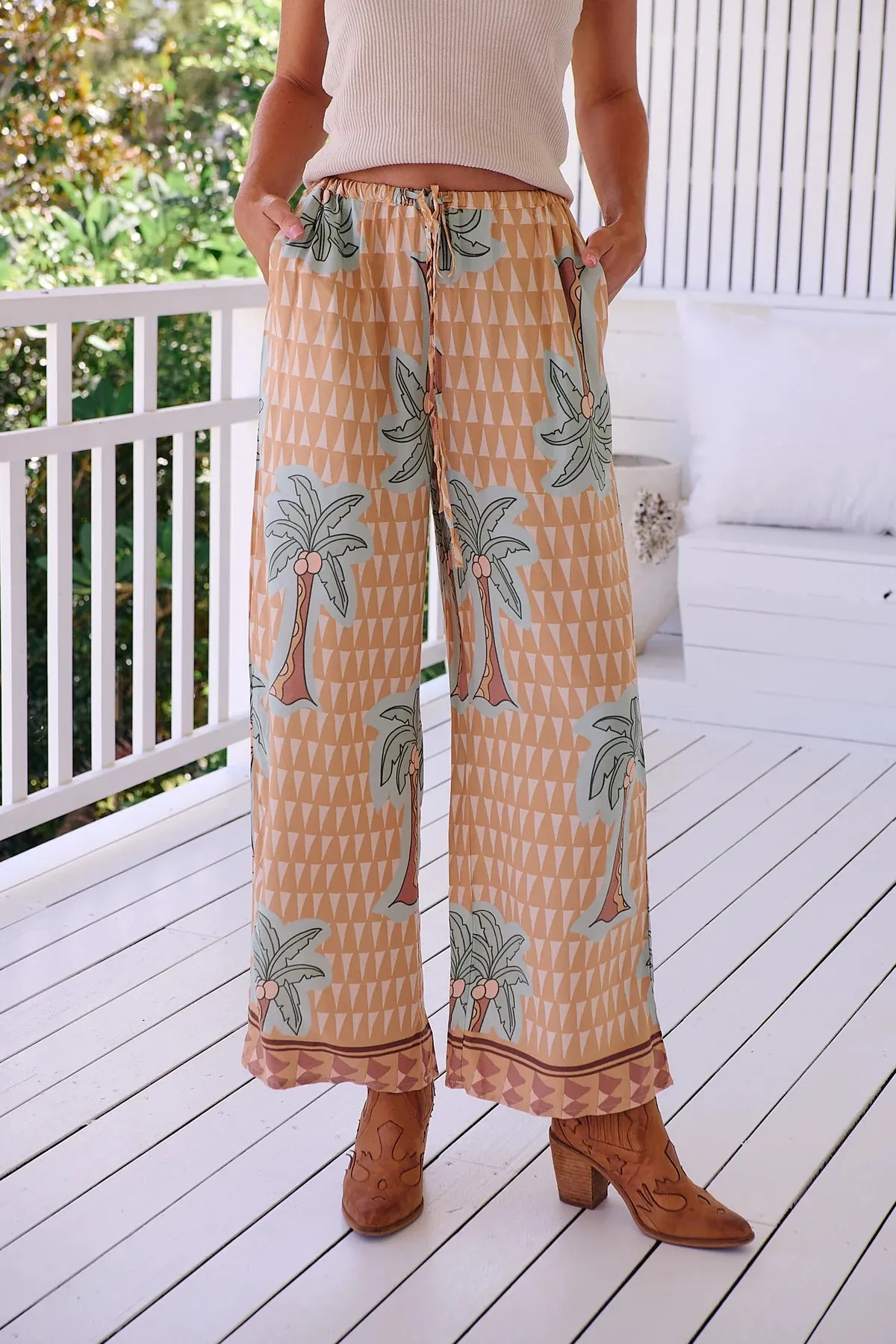 Cici Pants Sahara Sunset print