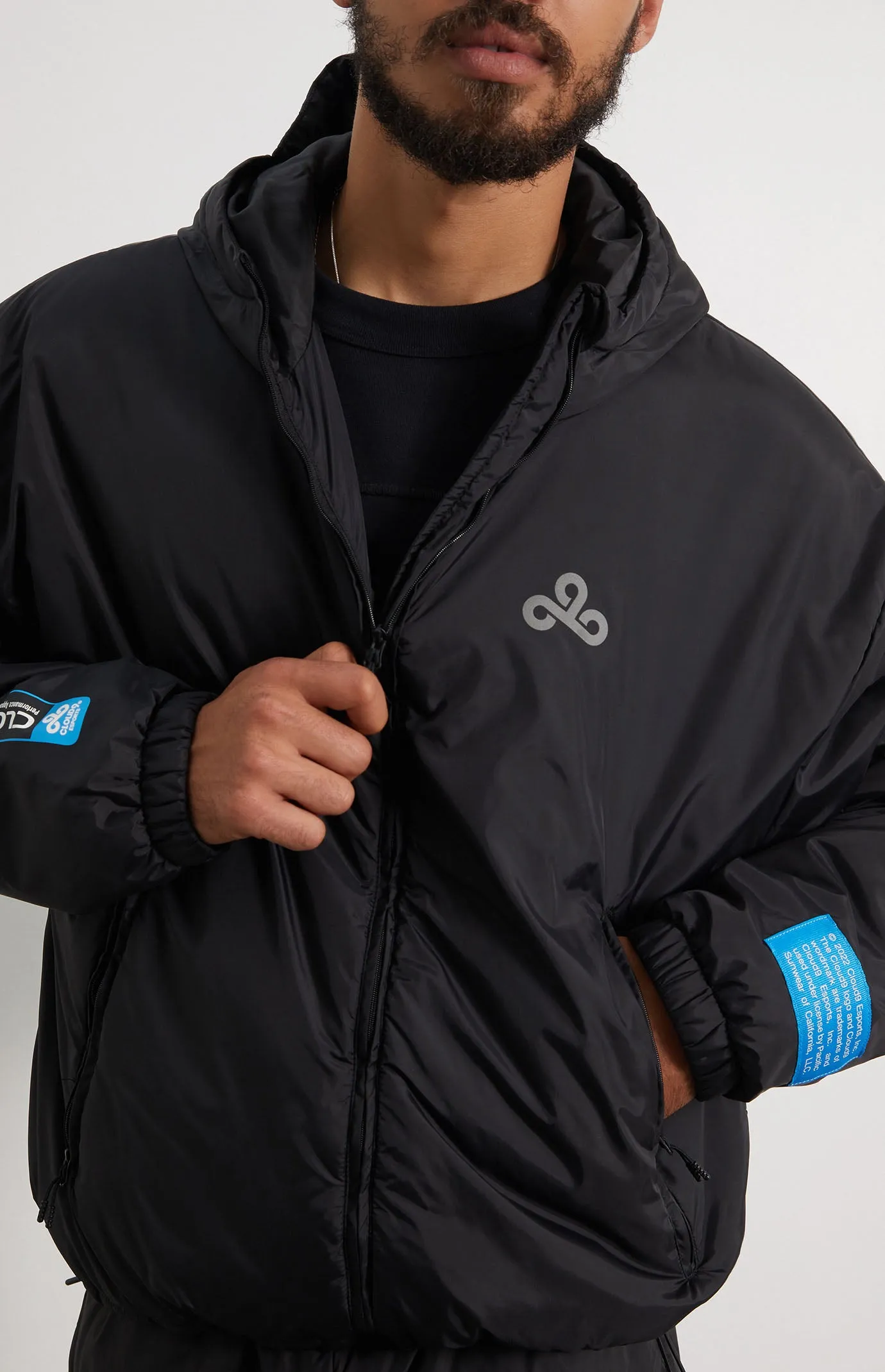 Cloud9 x PacSun Tech Jacket. Black