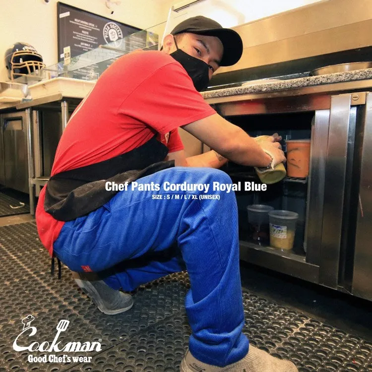 Cookman Chef Pants - Corduroy : Royal Blue