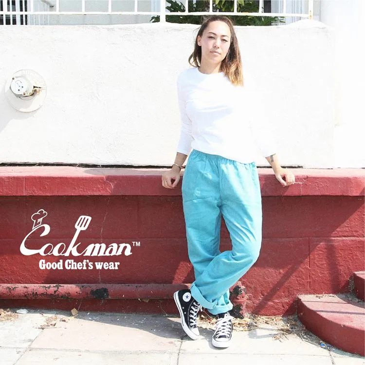 Cookman Chef Pants - Corduroy : Turquoise Blue