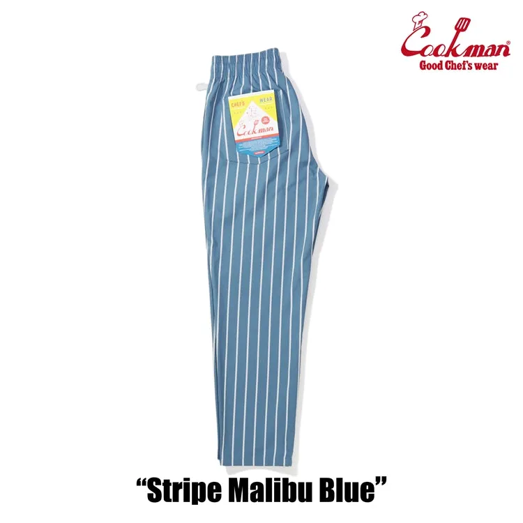 Cookman Chef Pants - Stripe : Malibu Blue