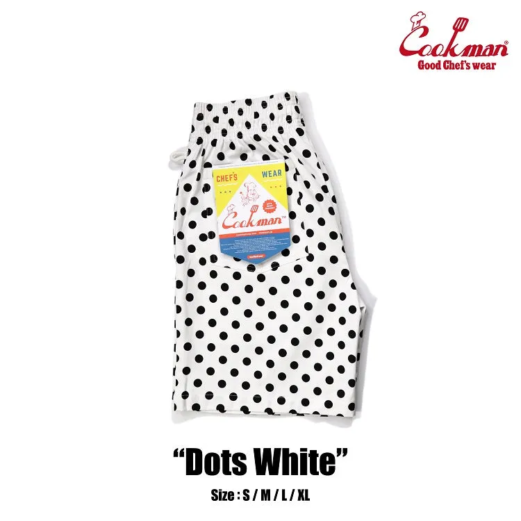 Cookman Chef Short Pants - Dots : White