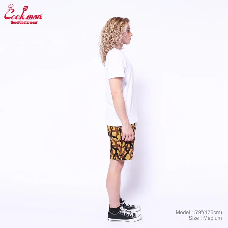 Cookman Chef Short Pants - Tribal Camo : Beige