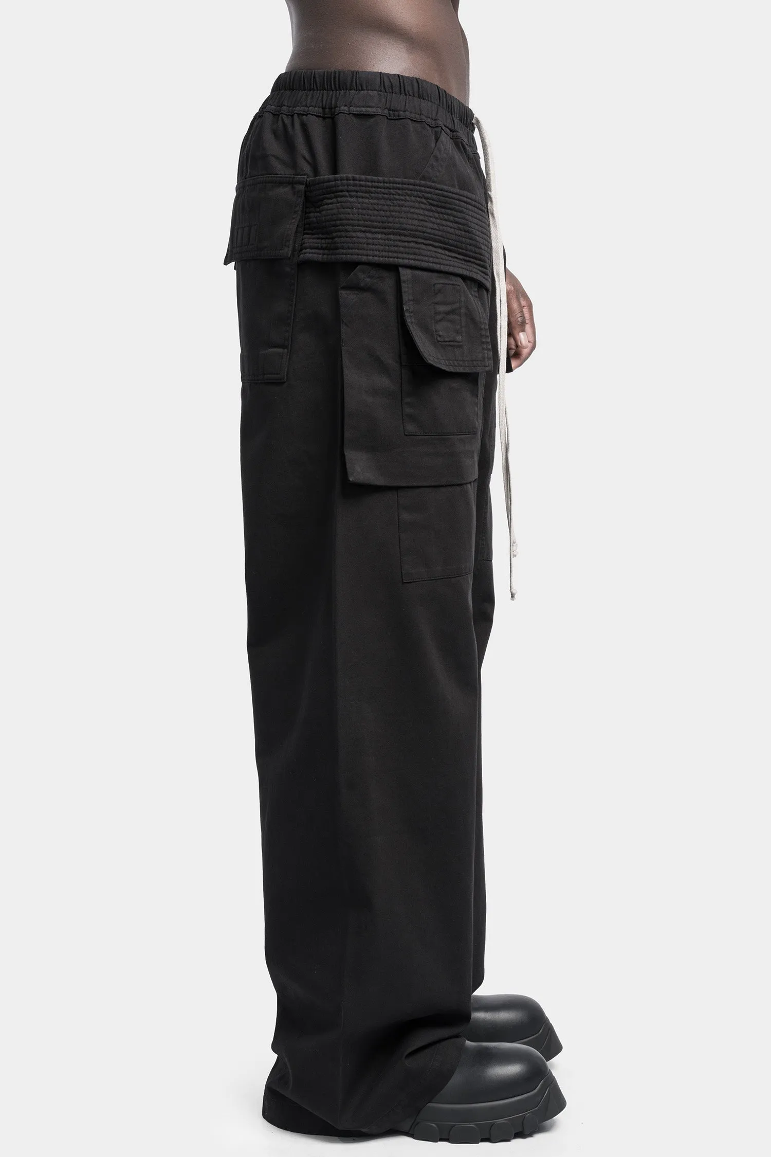 Creatch wide cargo pants