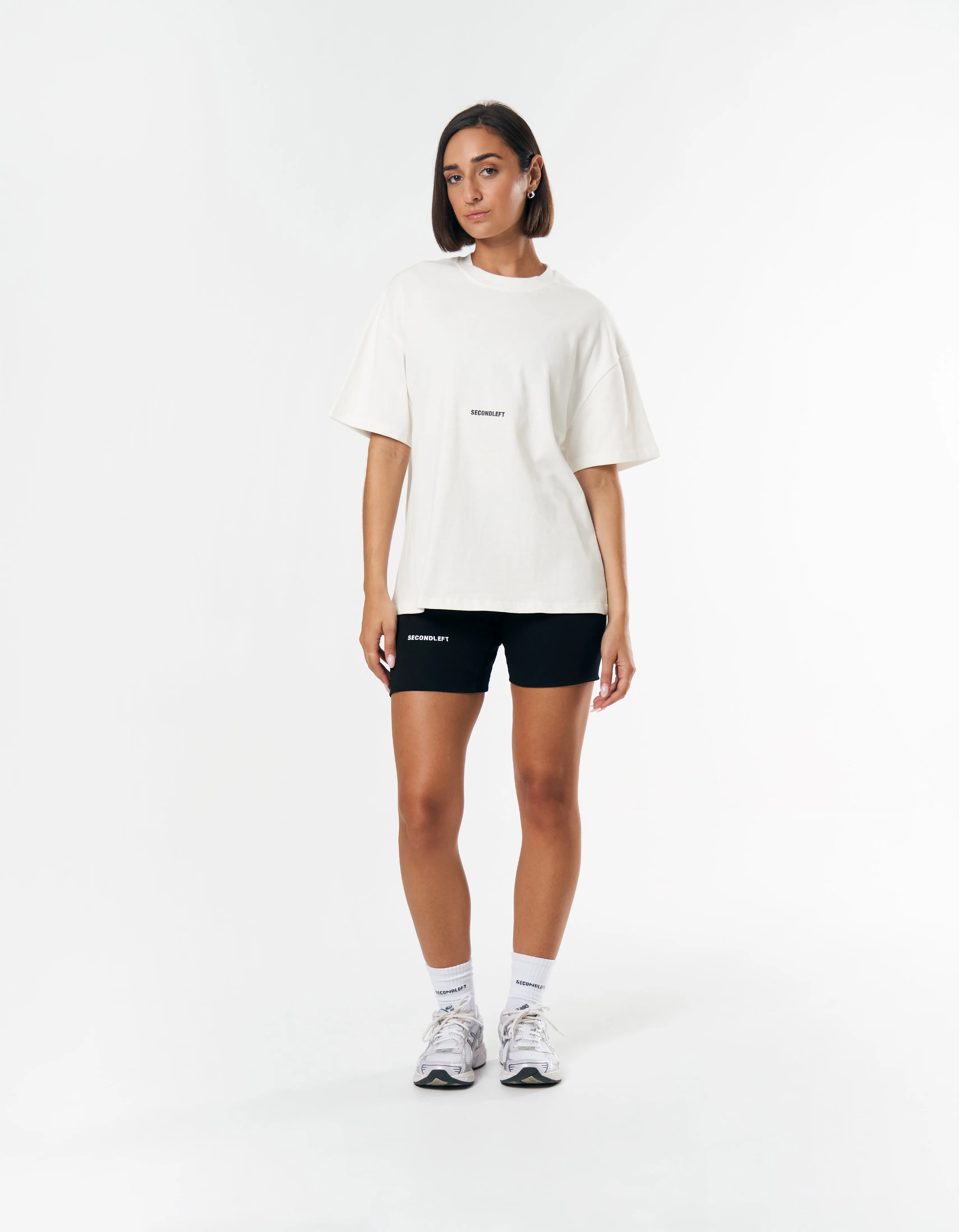 Cropped Classic Tee - White