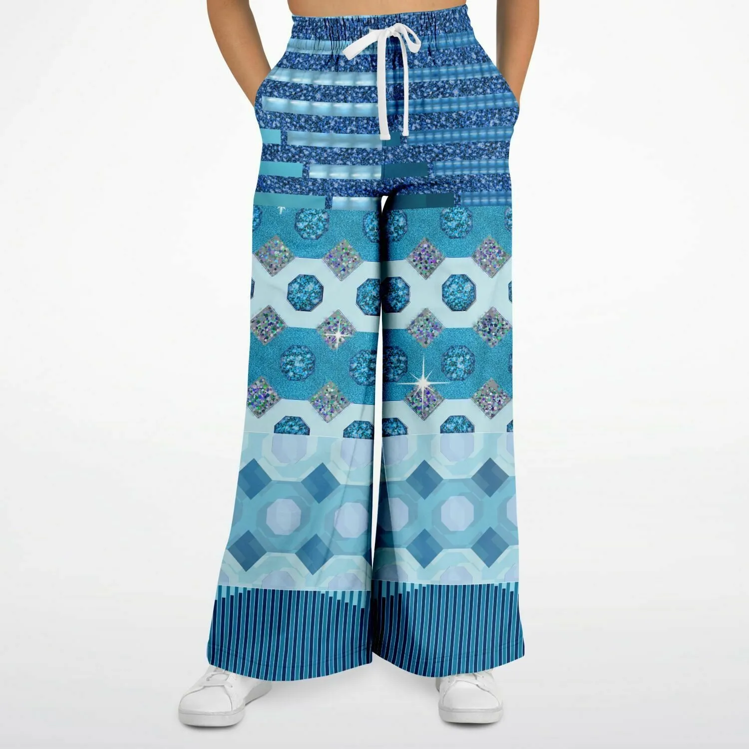 Cte d'Azur Eco-Poly Stretchy Phat Bellbottoms