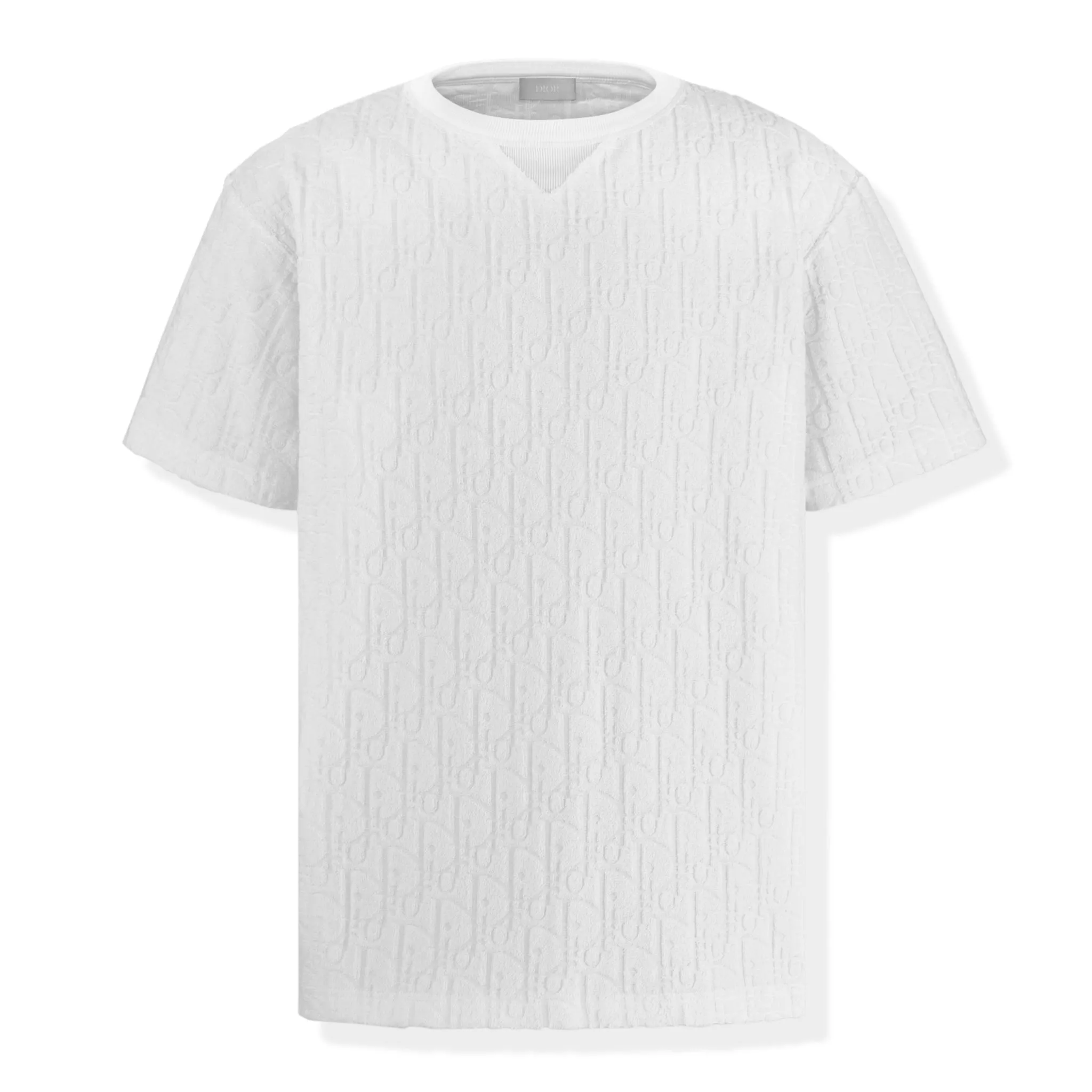 Dior Oblique Towelling White T Shirt