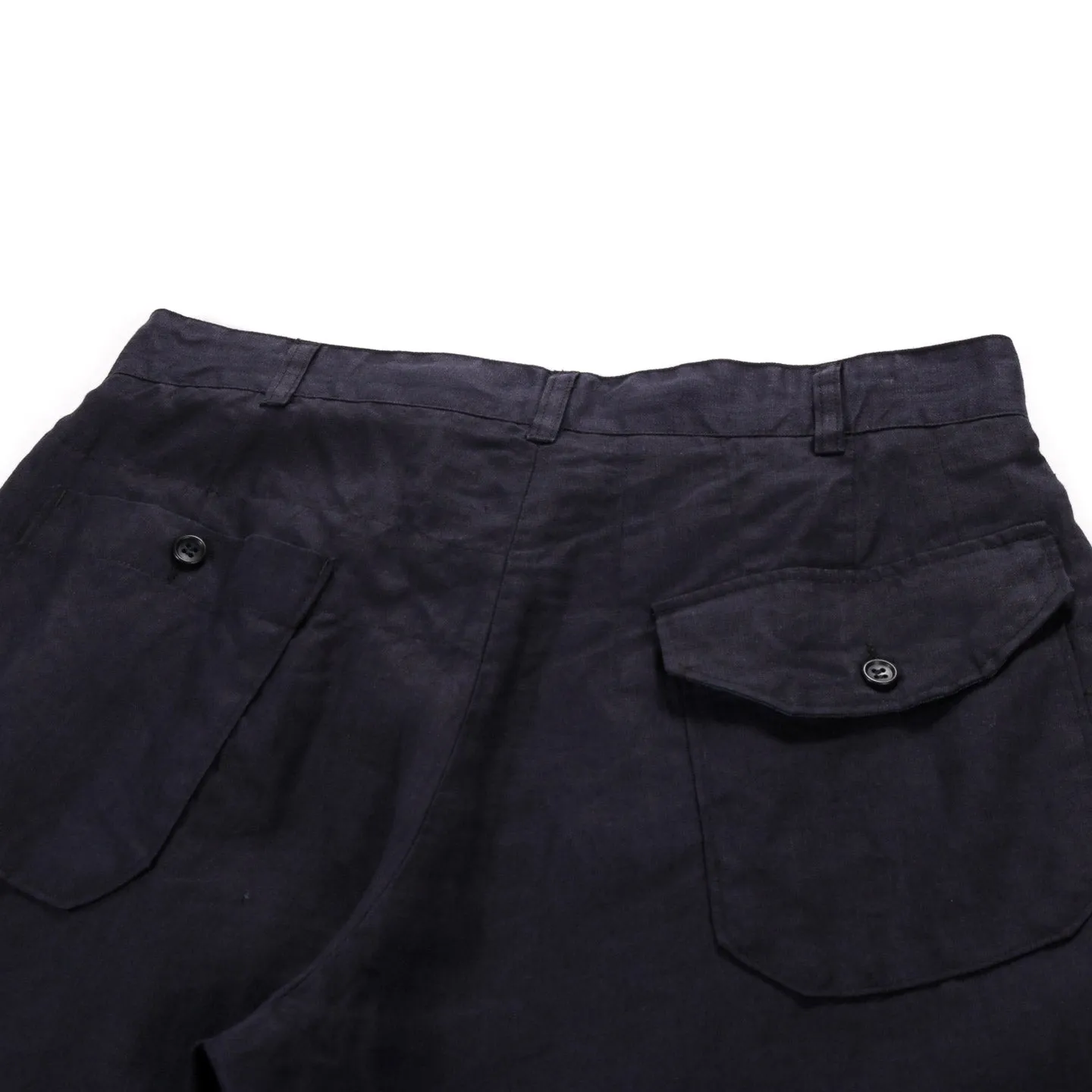 ENGINEERED GARMENTS CARLYLE PANT NAVY LINEN TWILL