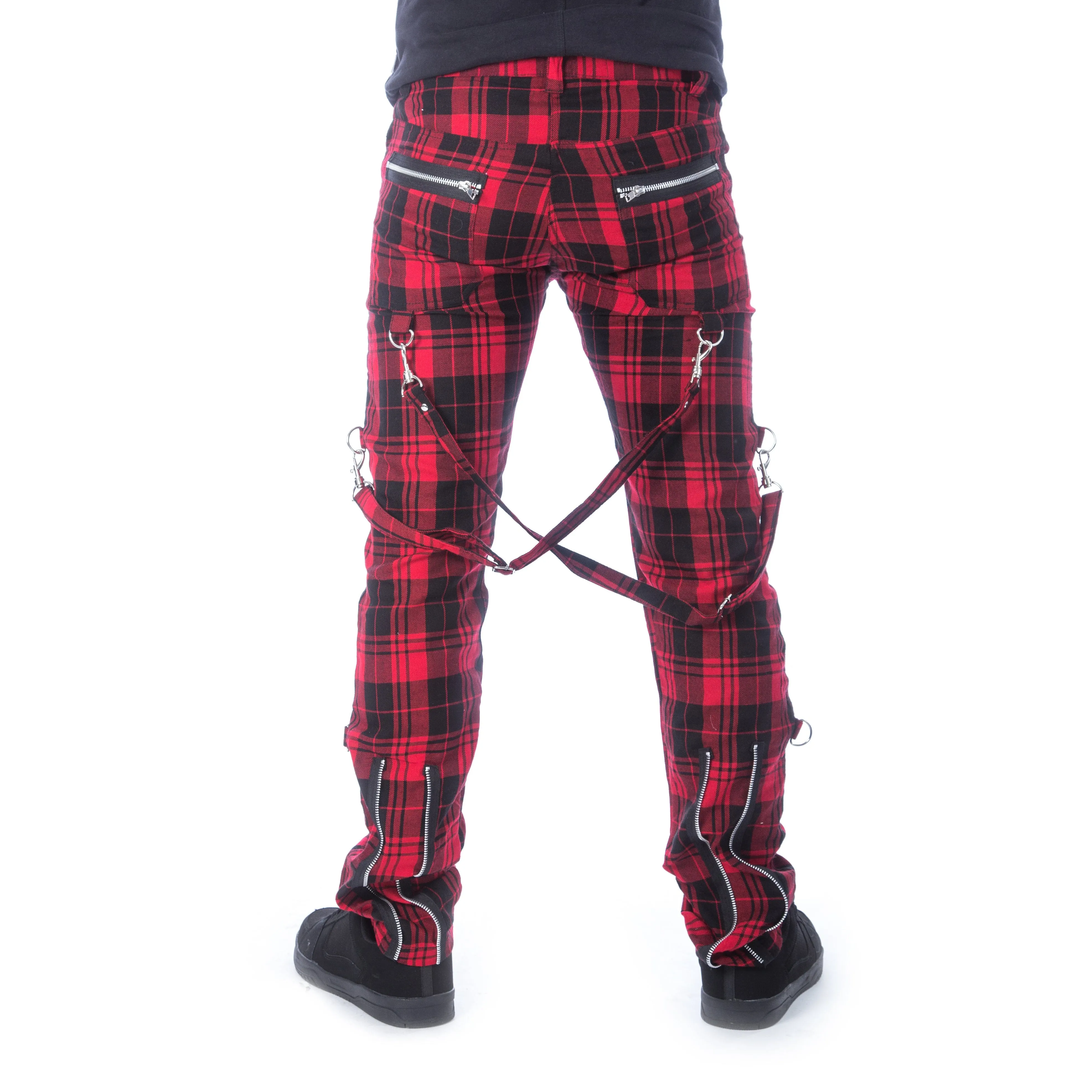 ETIENNE PANTS - RED TARTAN