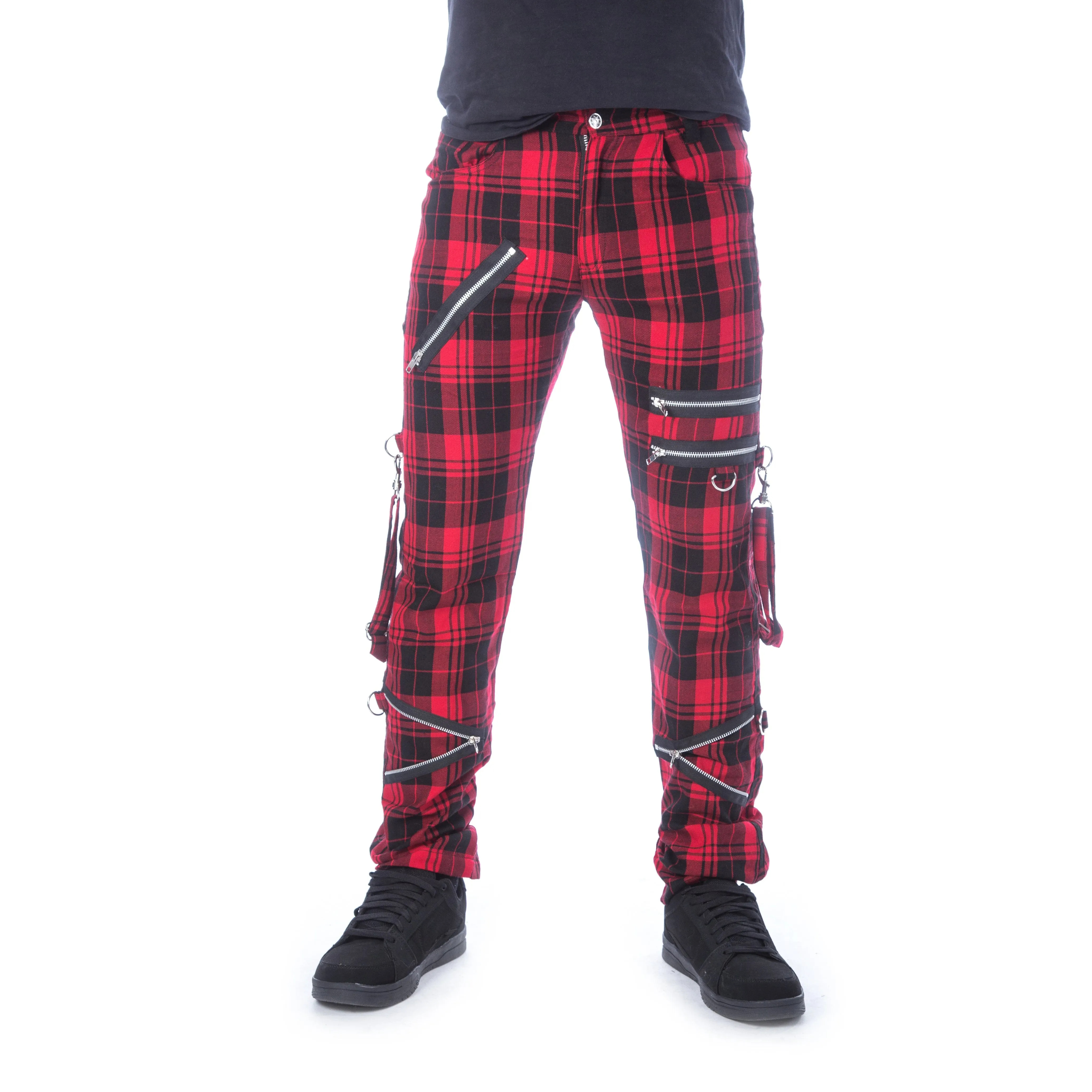 ETIENNE PANTS - RED TARTAN