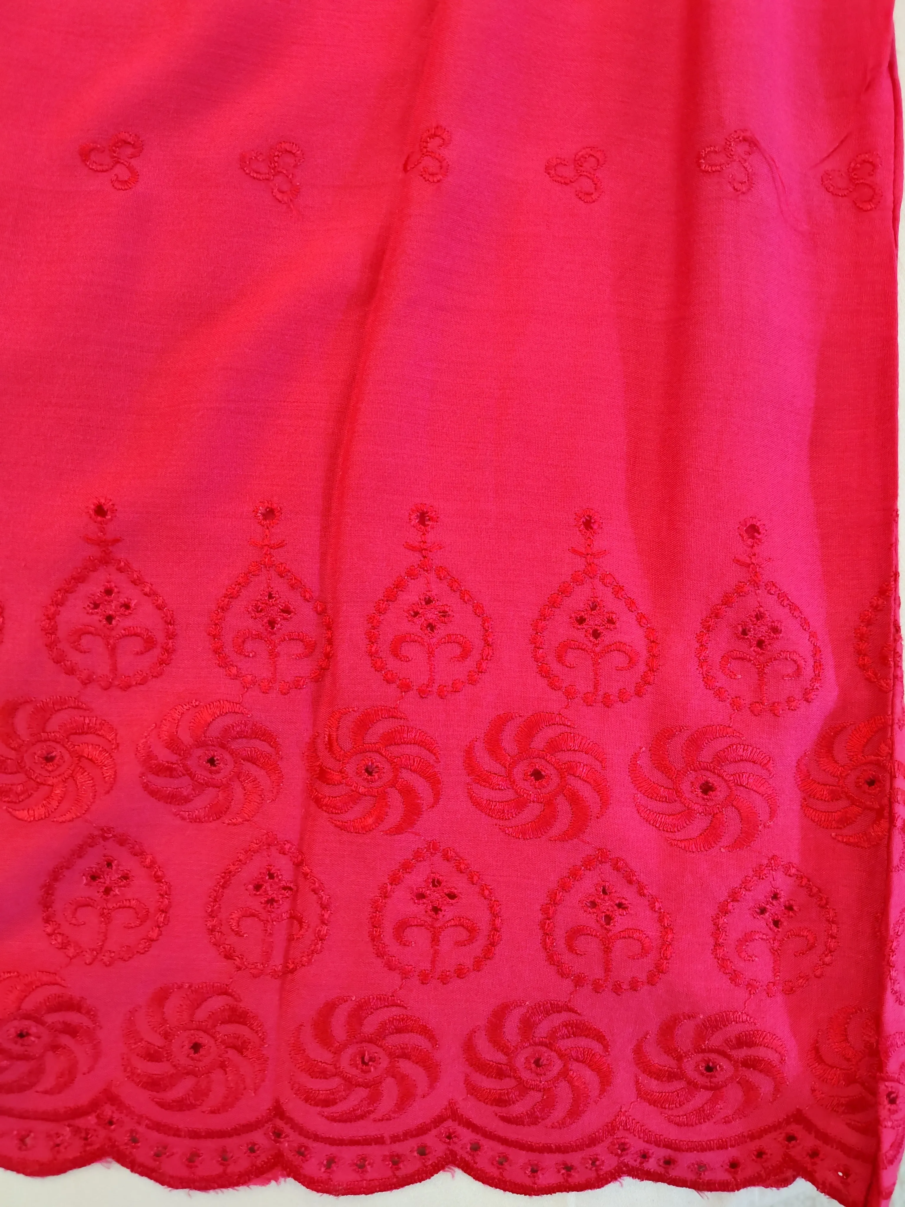 Fabulous Pink Palazzo Pants With Embroidery