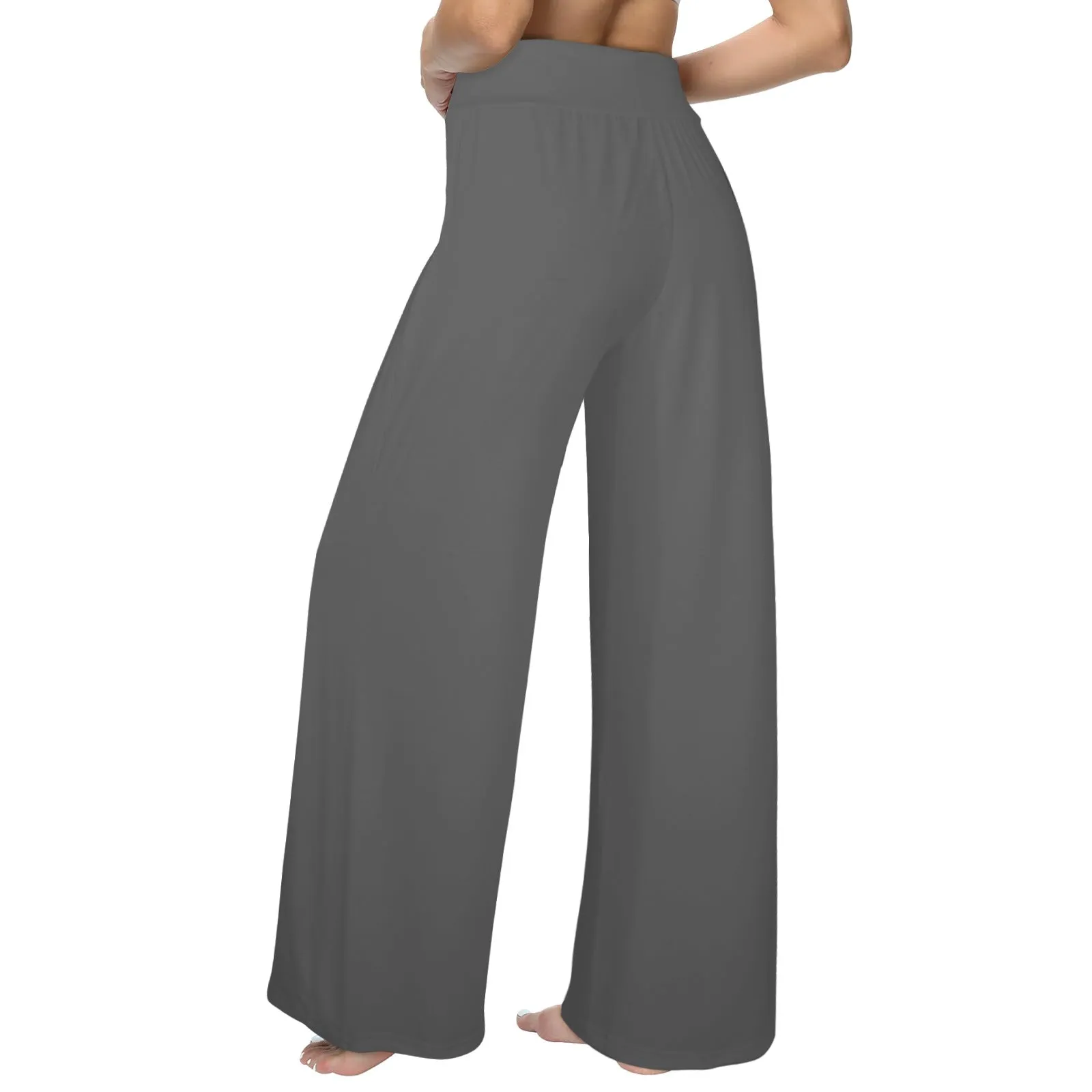 Gray Women's Wide Leg Lounge Pants