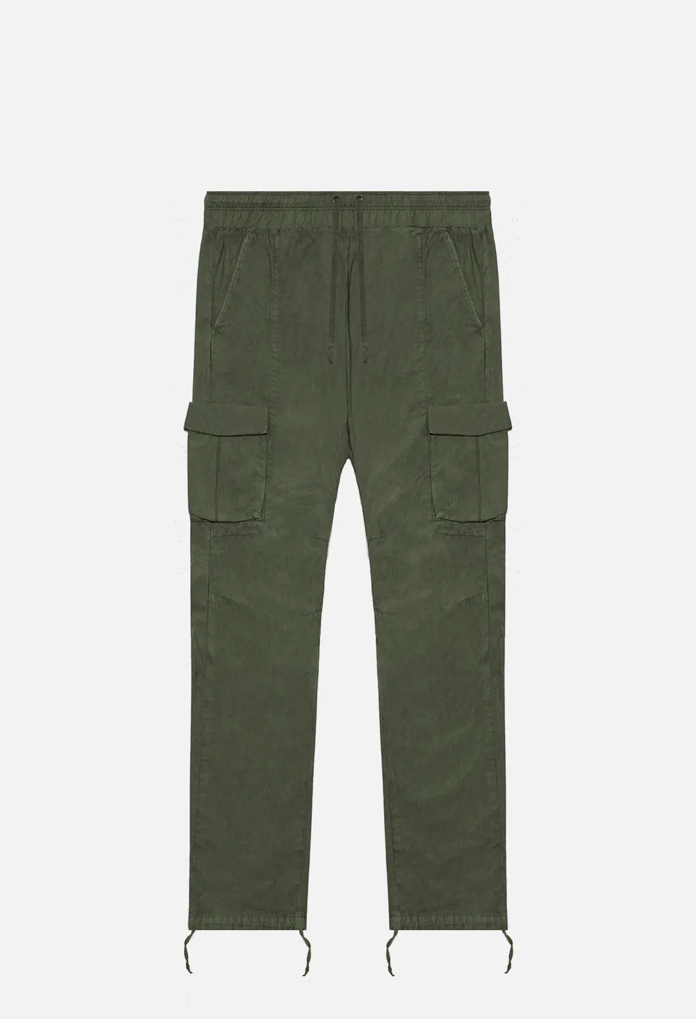 Herringbone Cargo Pants / Olive