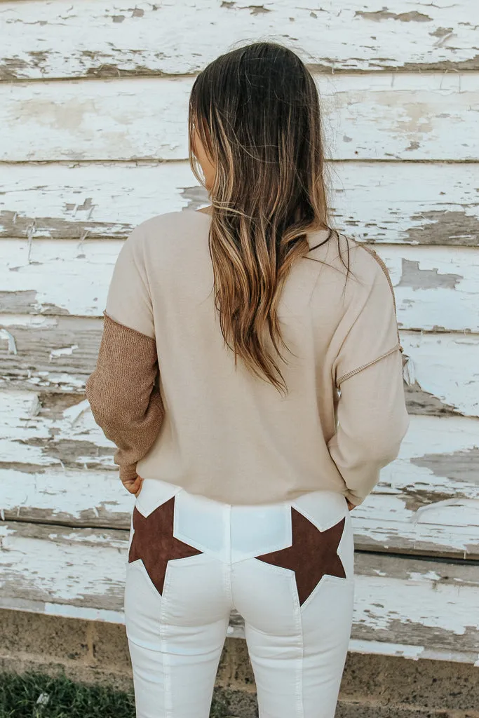 Honey Two Toned Sweater