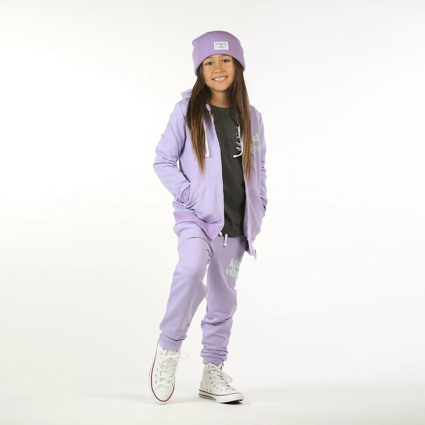 HS Kind Vibes Zip Hood - Purple