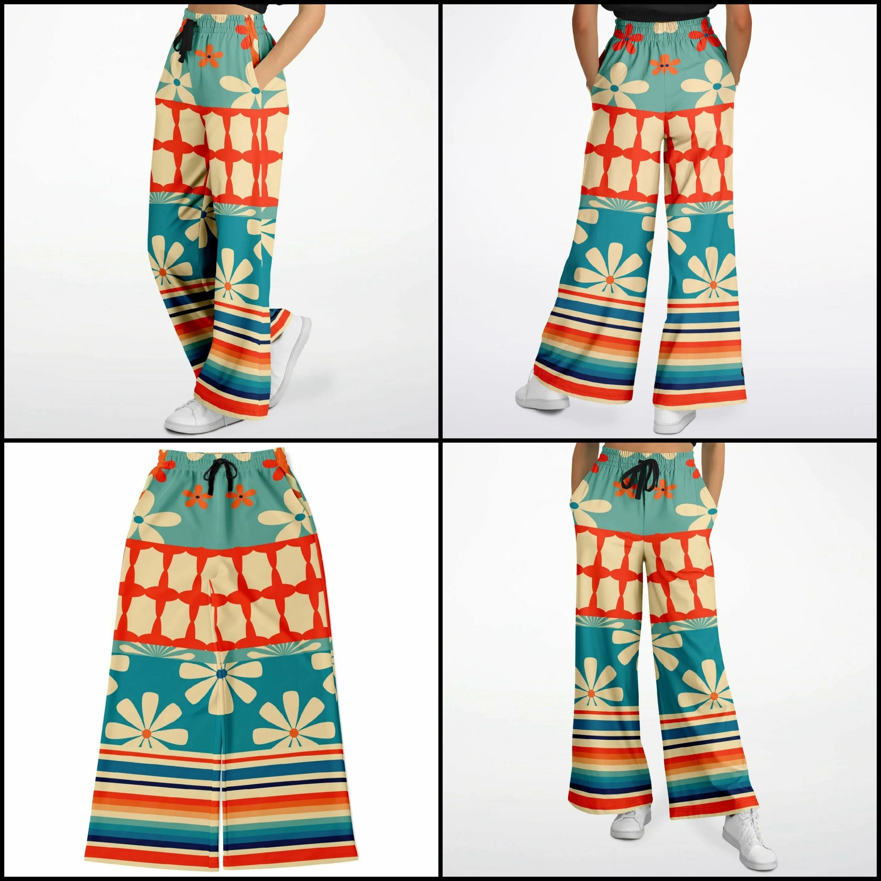 Ima Wallflower Eco-Poly Stretchy Phat Bellbottoms