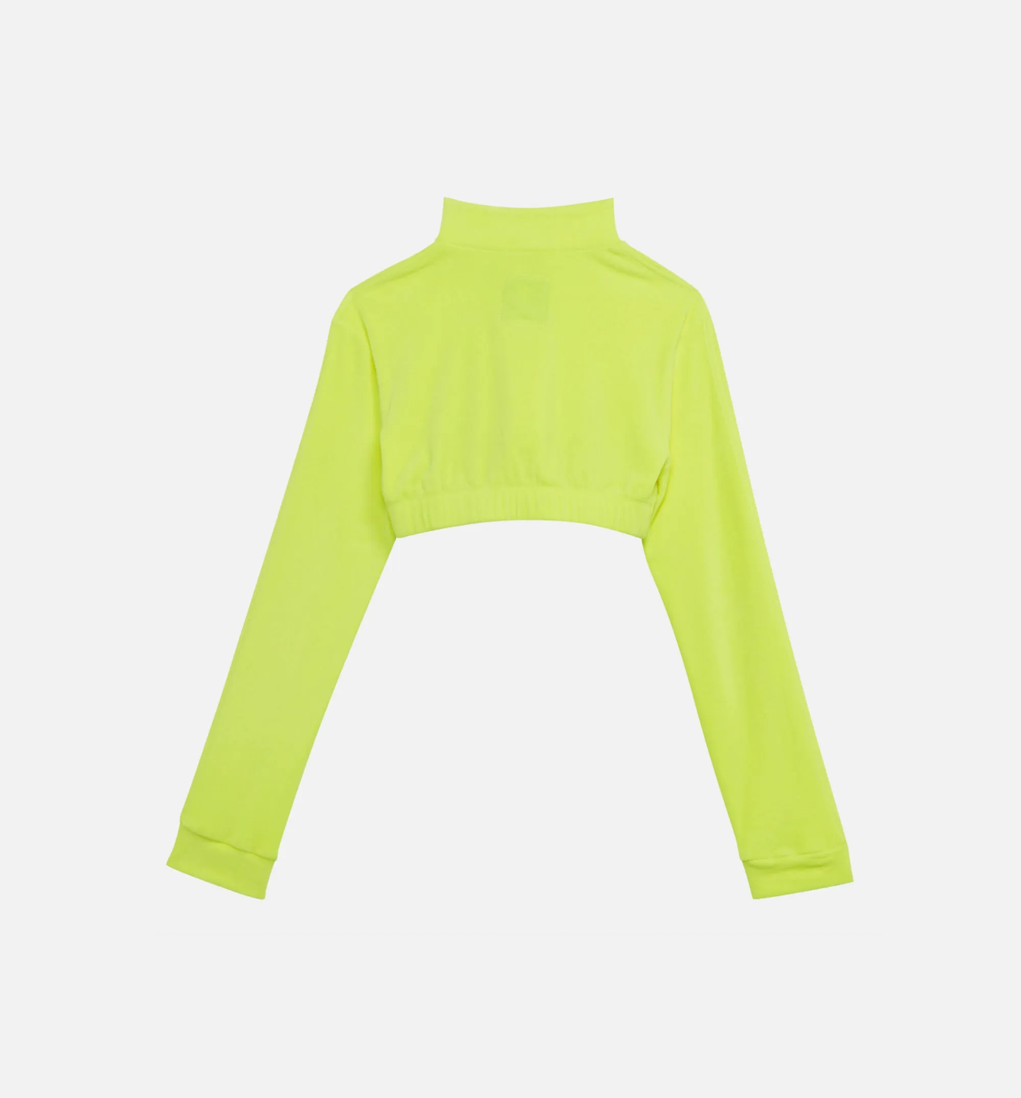 Jeremy Scott Velour Bra Track Top Womens Top - Yellow