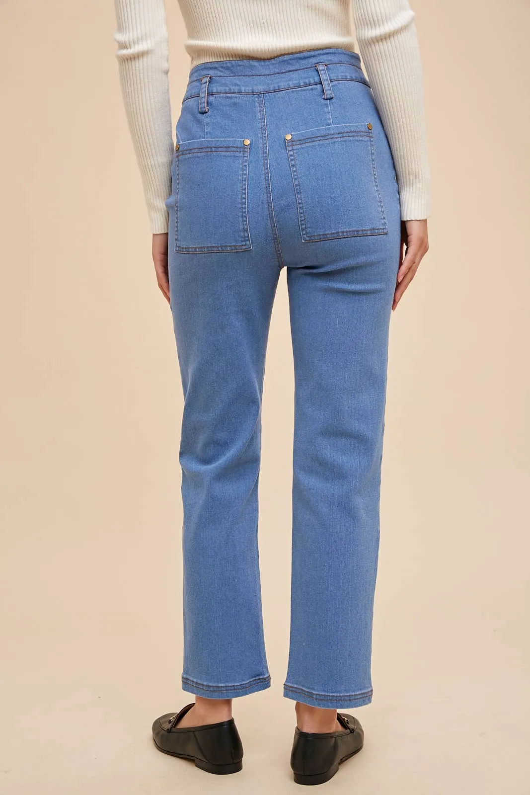 Jessie Cargo Stretch Denim Jean