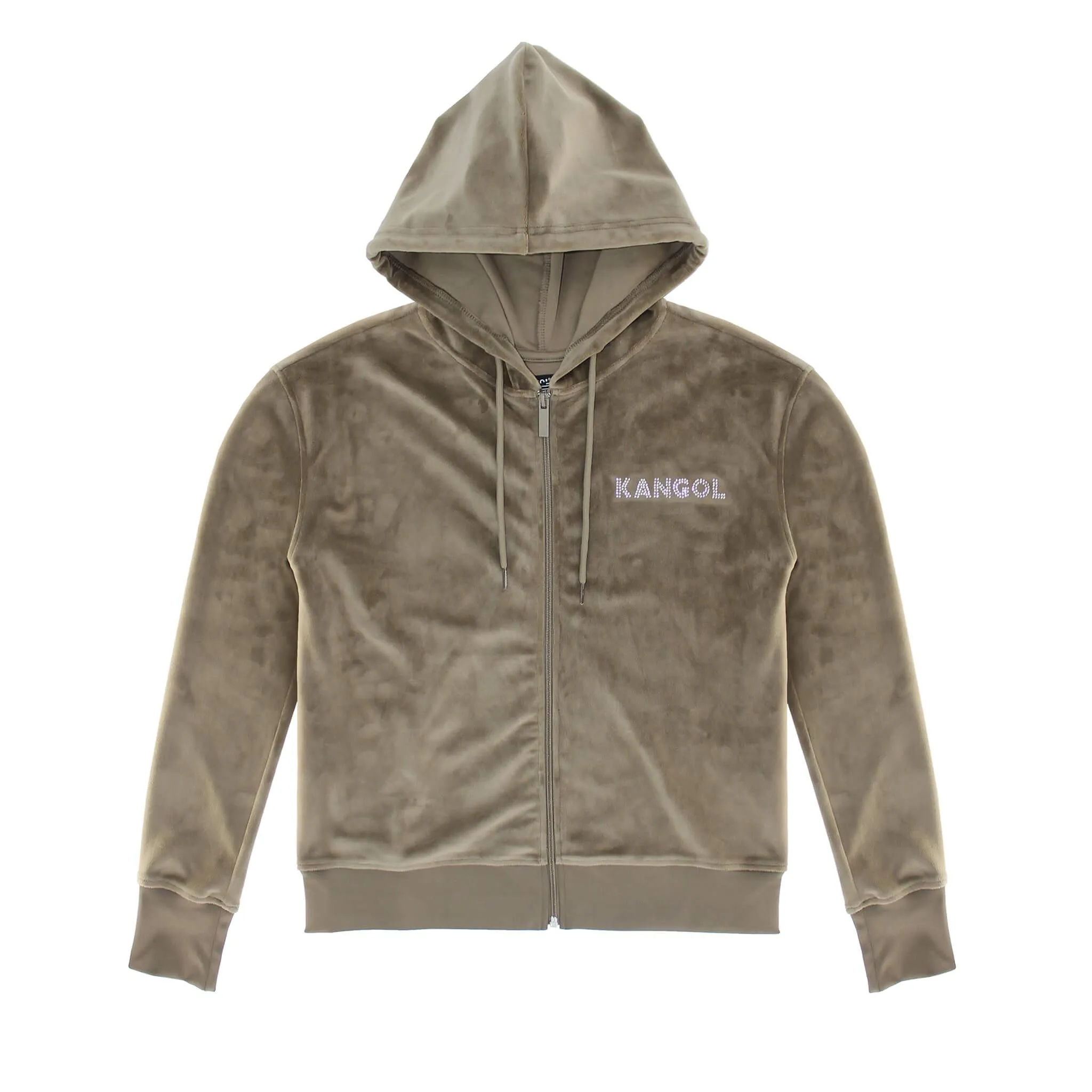 Kangol Velour Crystal Zip Hoodie