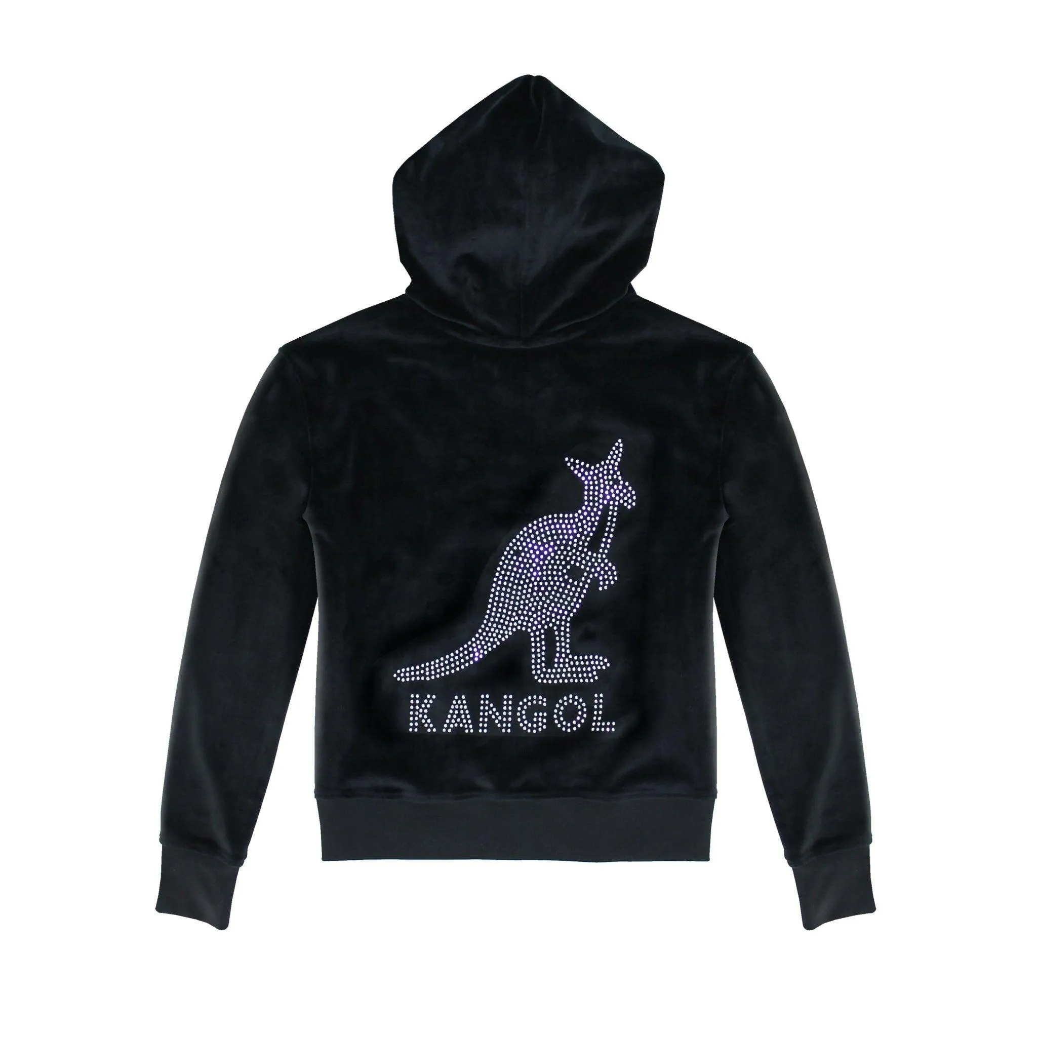 Kangol Velour Crystal Zip Hoodie