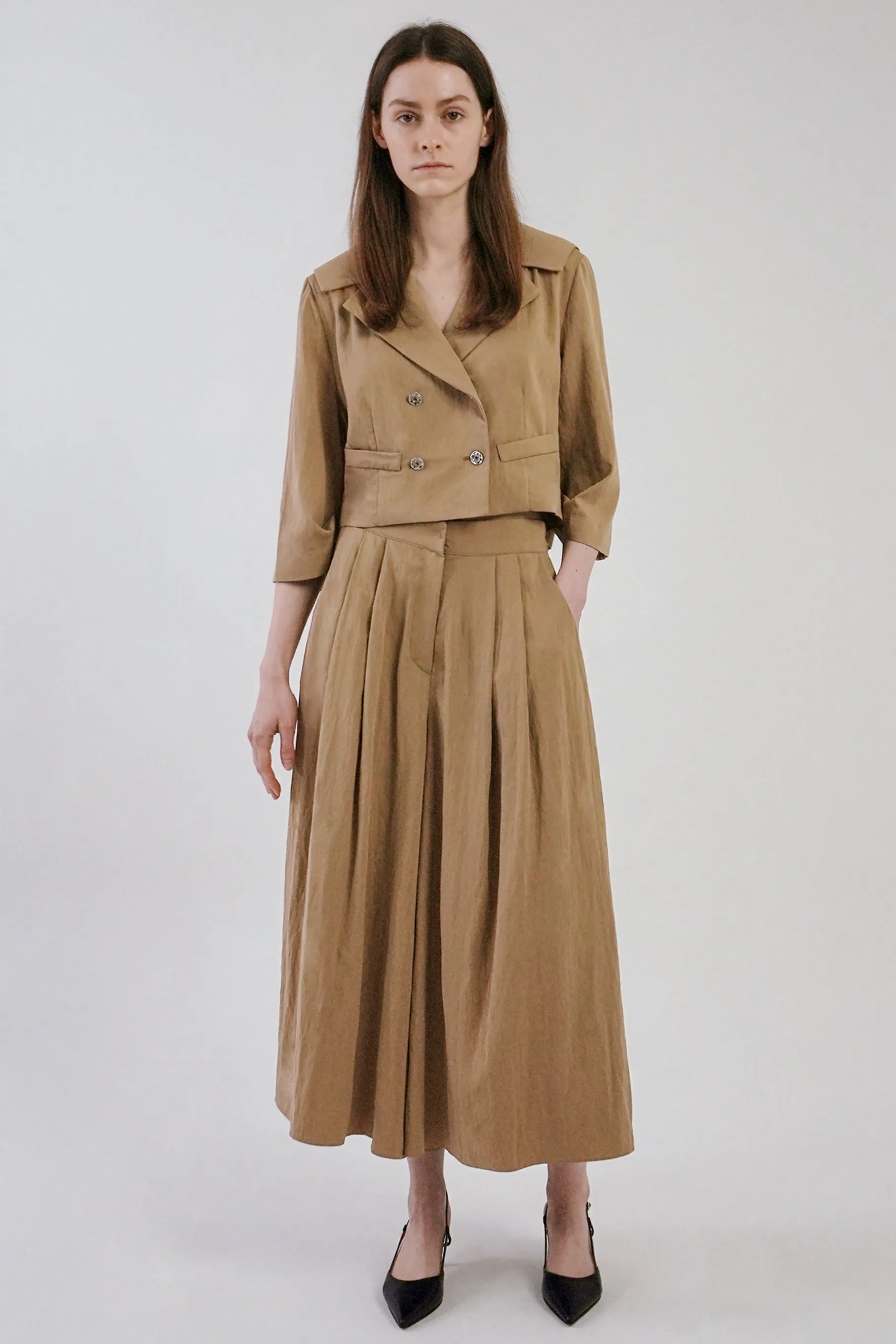 Karina Wide Pants, Brown