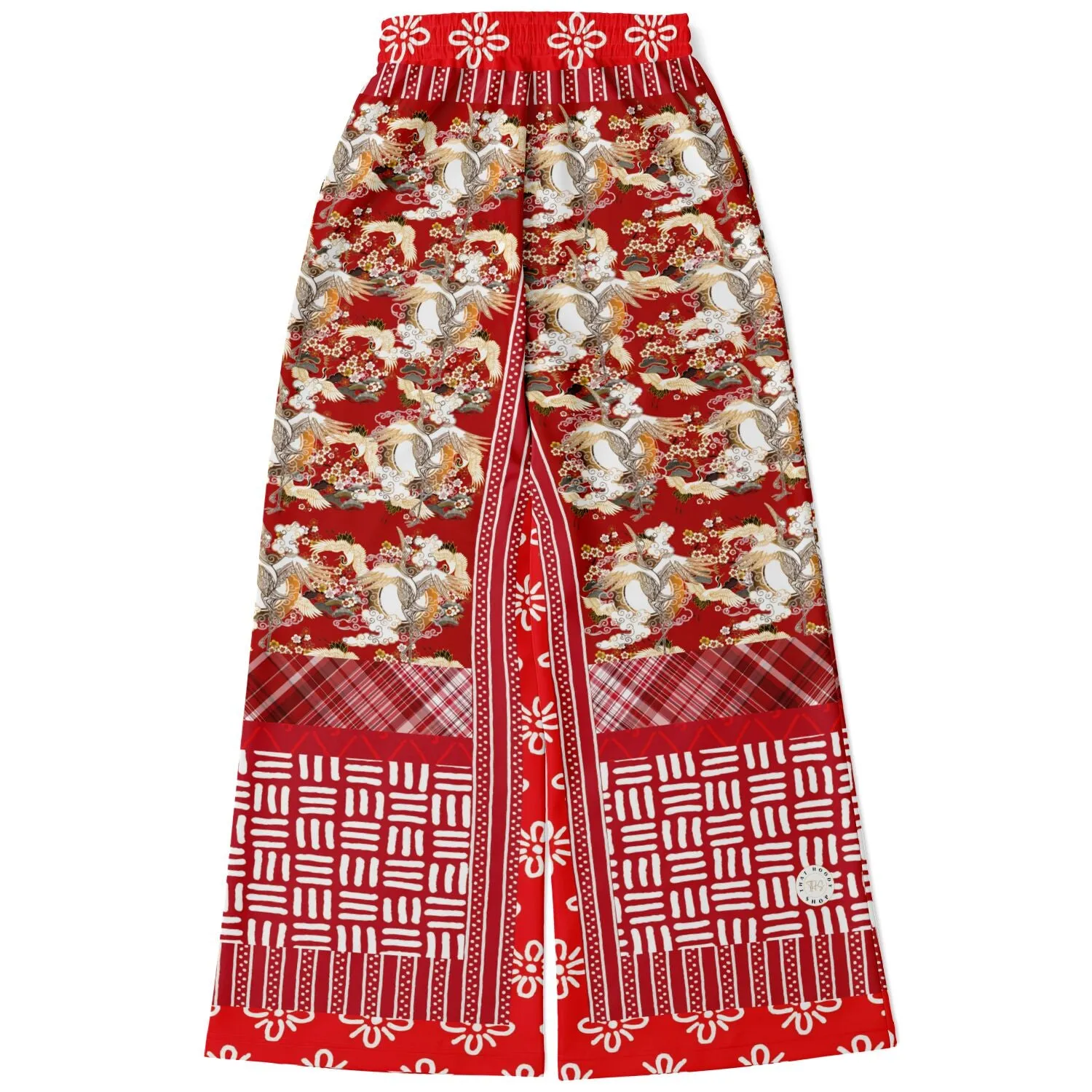 Kenzo Crane Eco-Poly Stretchy Phat Bellbottoms