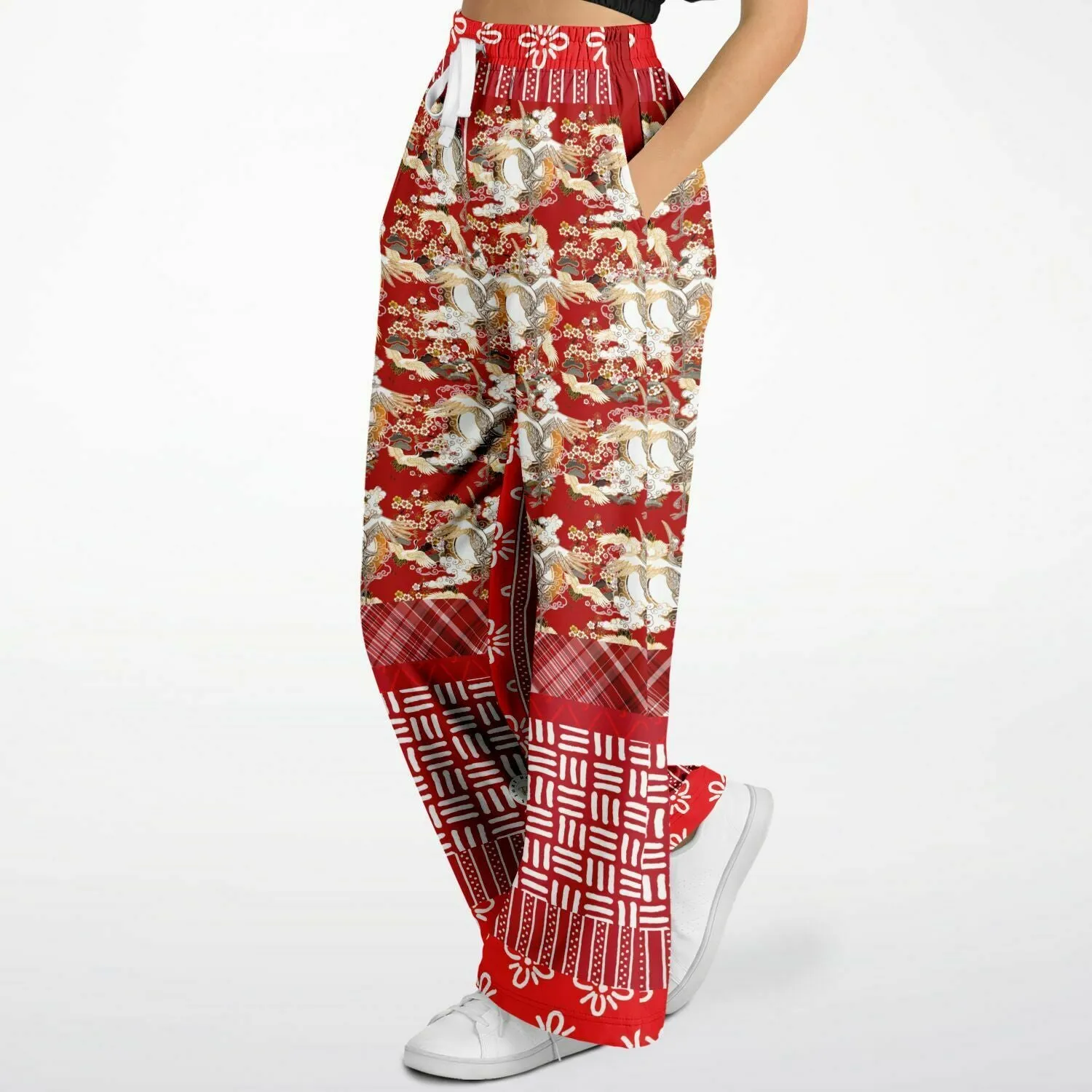 Kenzo Crane Eco-Poly Stretchy Phat Bellbottoms