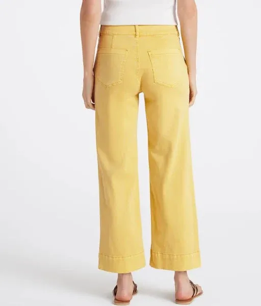 Kut - Charlotte Wide Leg Crop Pants - Dandelion