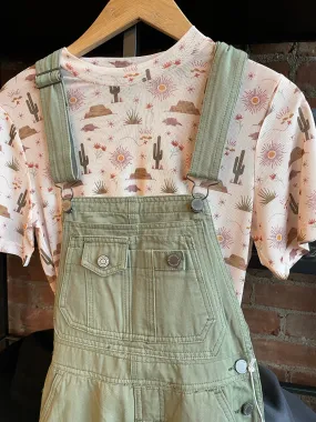 Lana Roux 90s Chino Utility Overalls