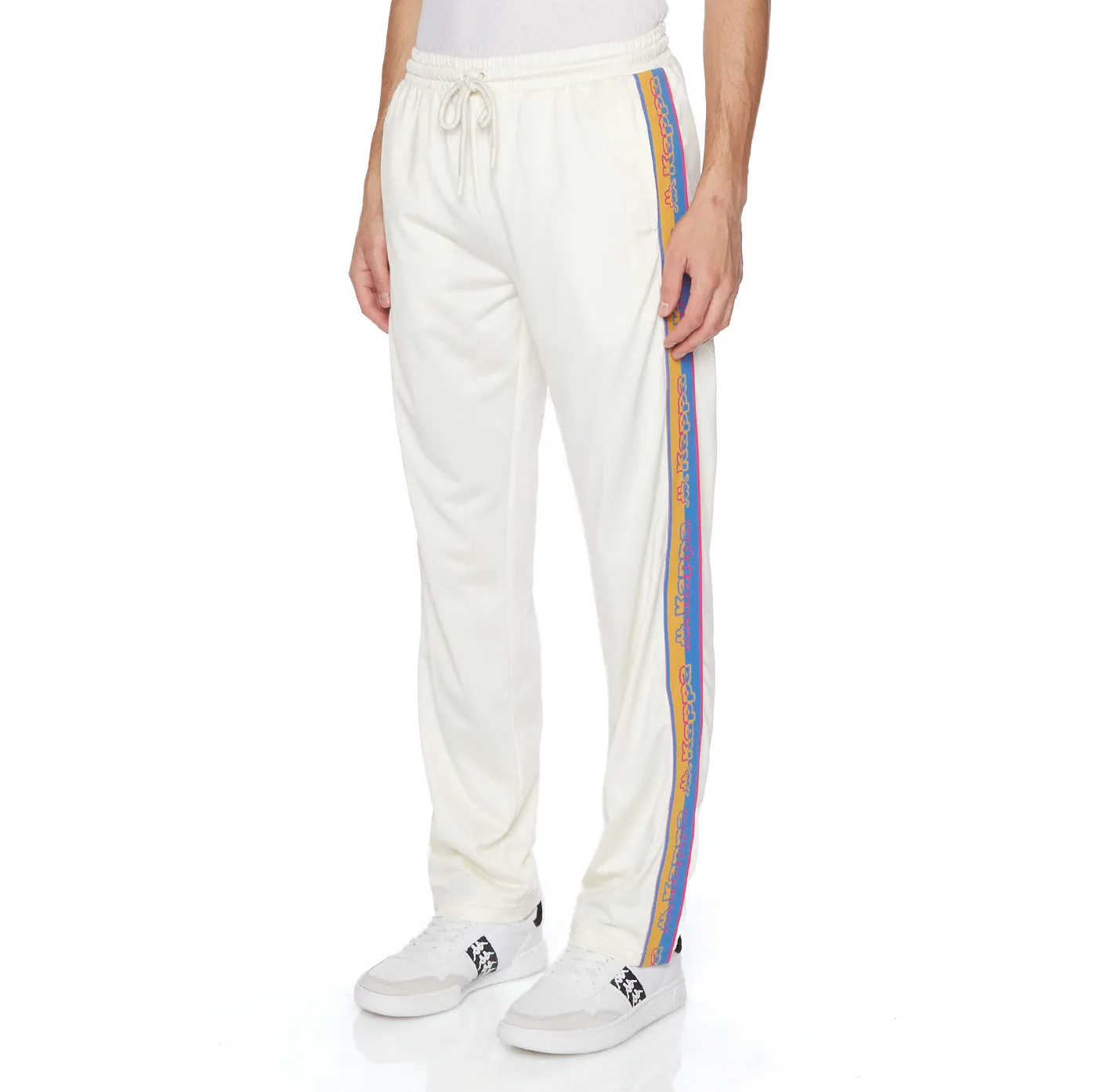 Logo Tape Stream Trackpants - White