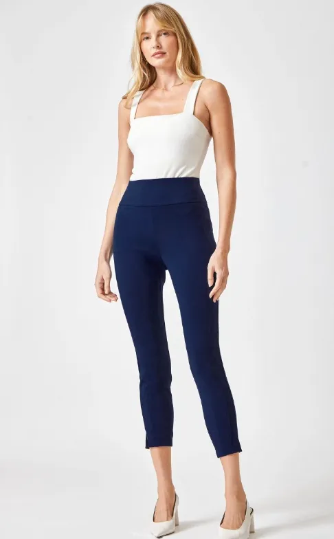 Magic High Waisted Skinny Crop Pant - Navy