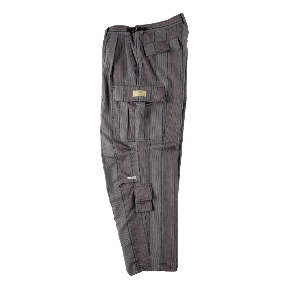 MAGICSTICK T-KMG FATIGUE PANTS-GREEN PLAID