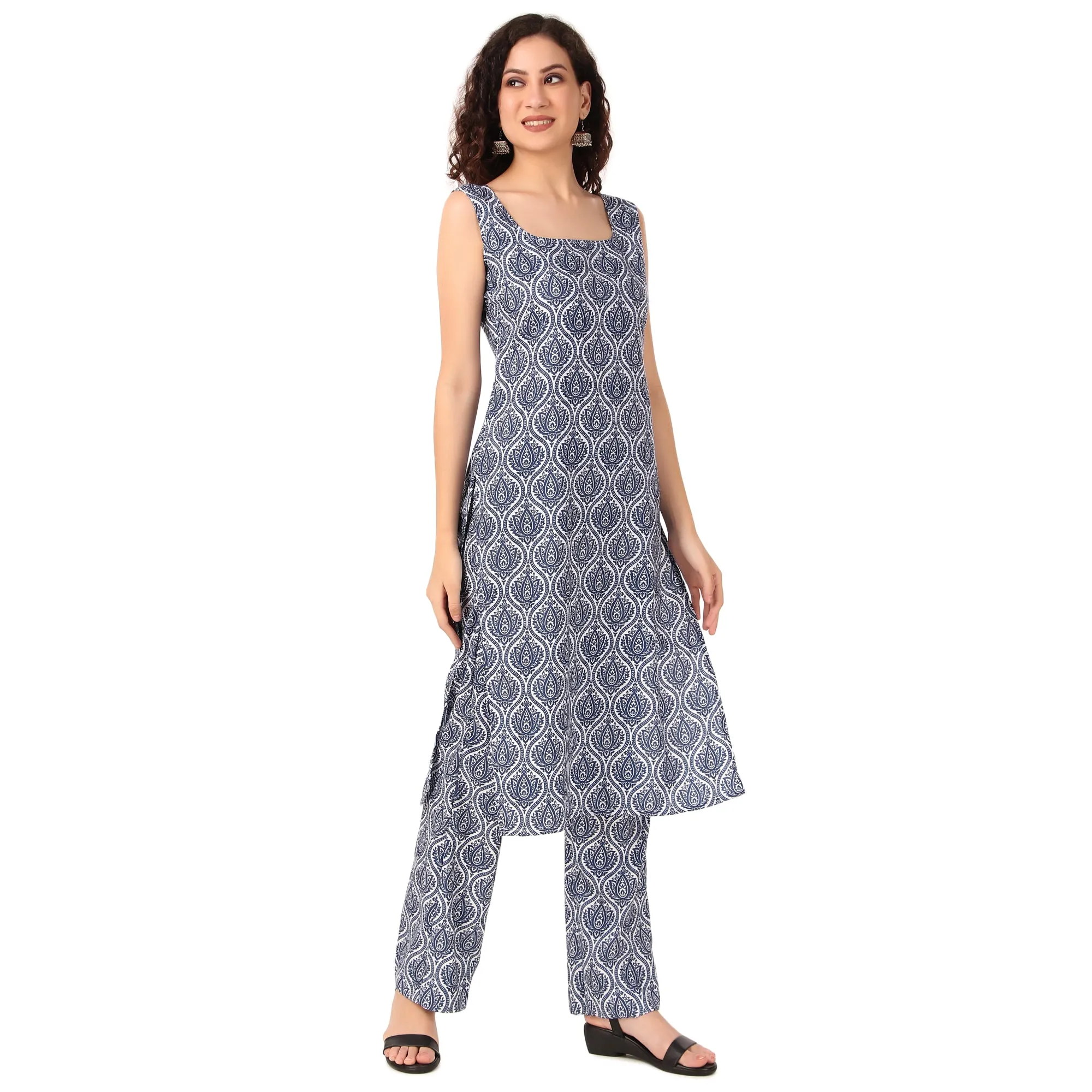 Magnetism Indigo Kurta with Pant