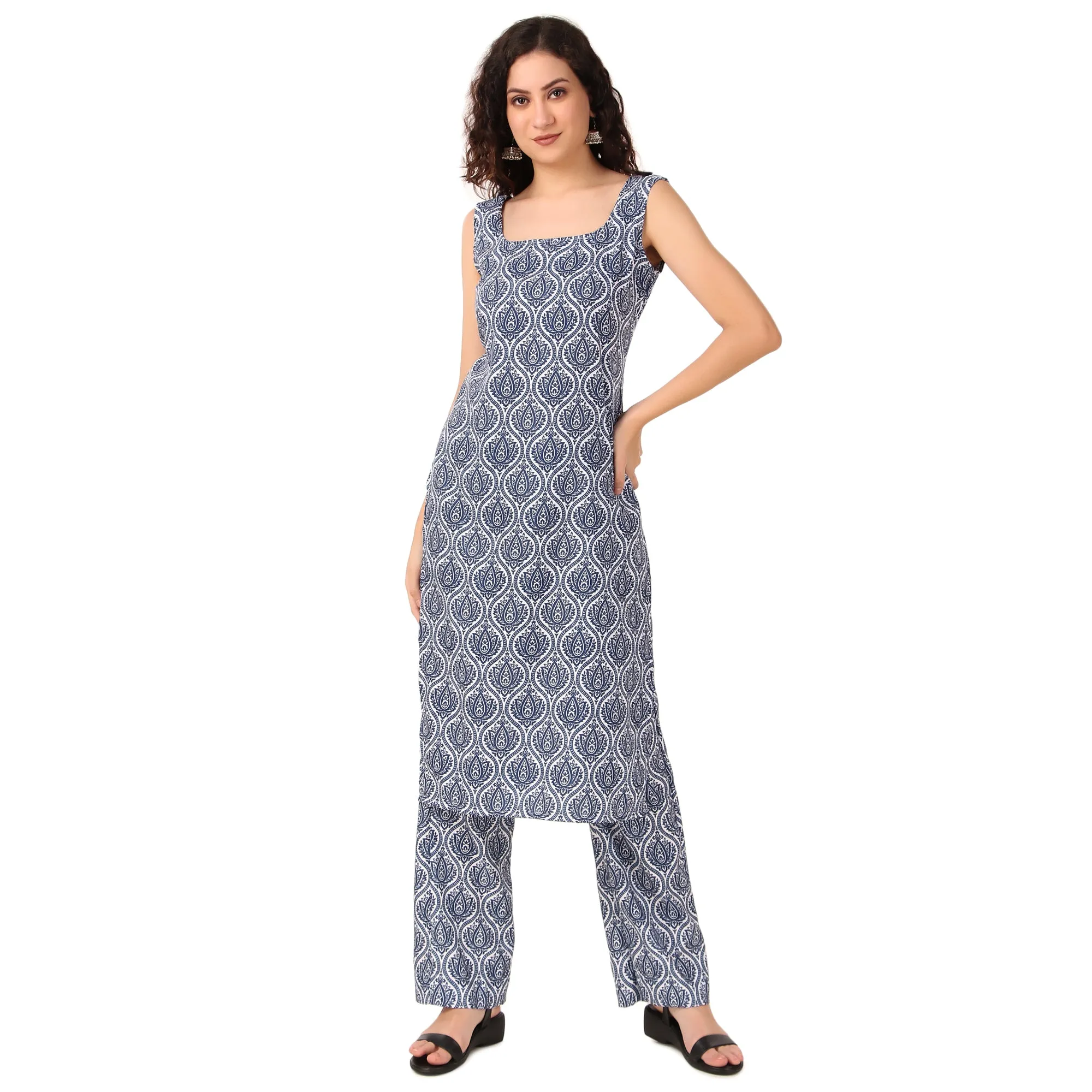 Magnetism Indigo Kurta with Pant