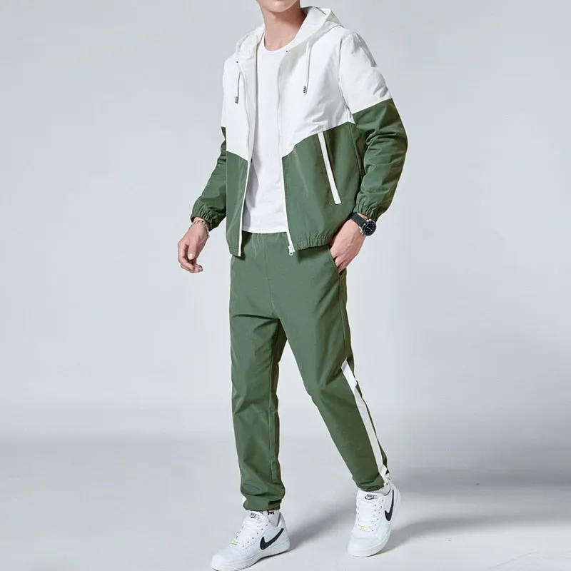 Men's Sets Two Piece Set Tracksuit Casual Zipper Jacket   Pants Harajuku Sport Suit Spring and Autumn 2 Piece Hoodies Sportswear